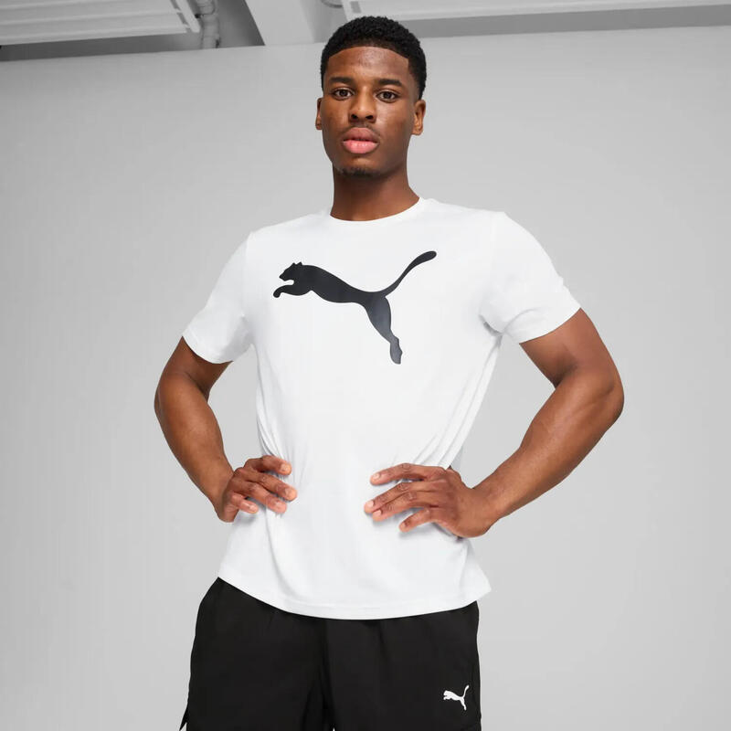 Tricou barbati Puma M Tad Essentials Solid Cat Tee, Alb