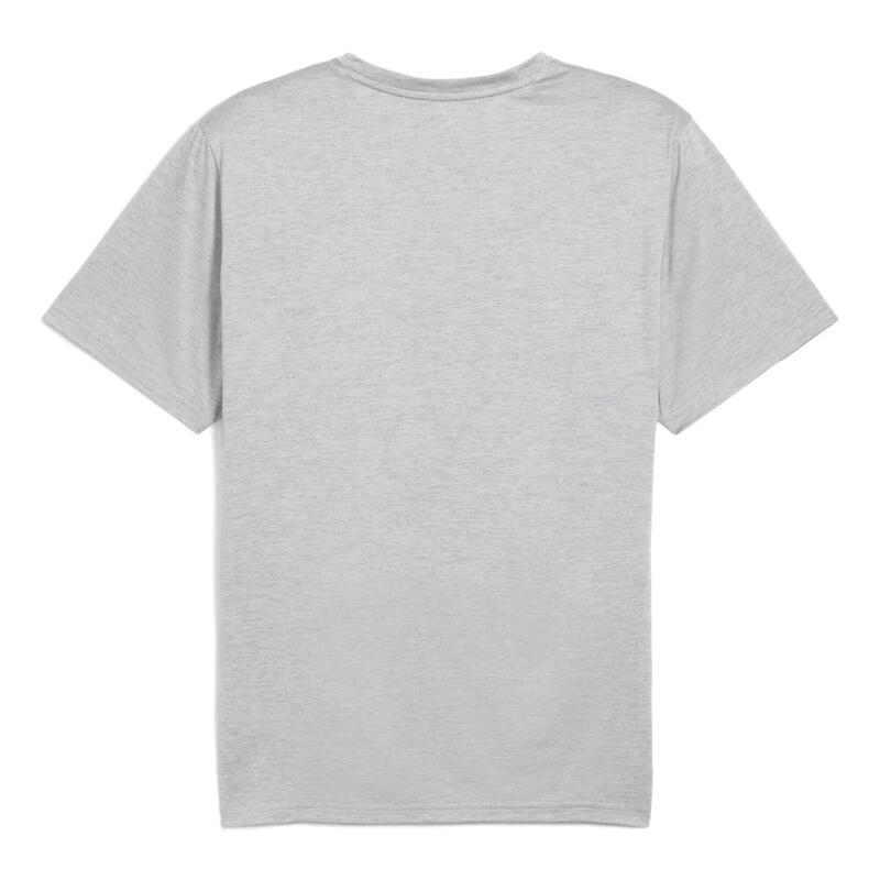 Tricou fitness bărbați drycell, logo pe piept Tad Essentials, galben deschis