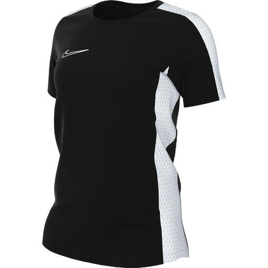 Haut de football à manches courtes pour femme Nike en noir/blanc