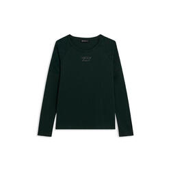 T-shirt à manches longues avec bord asymétrique