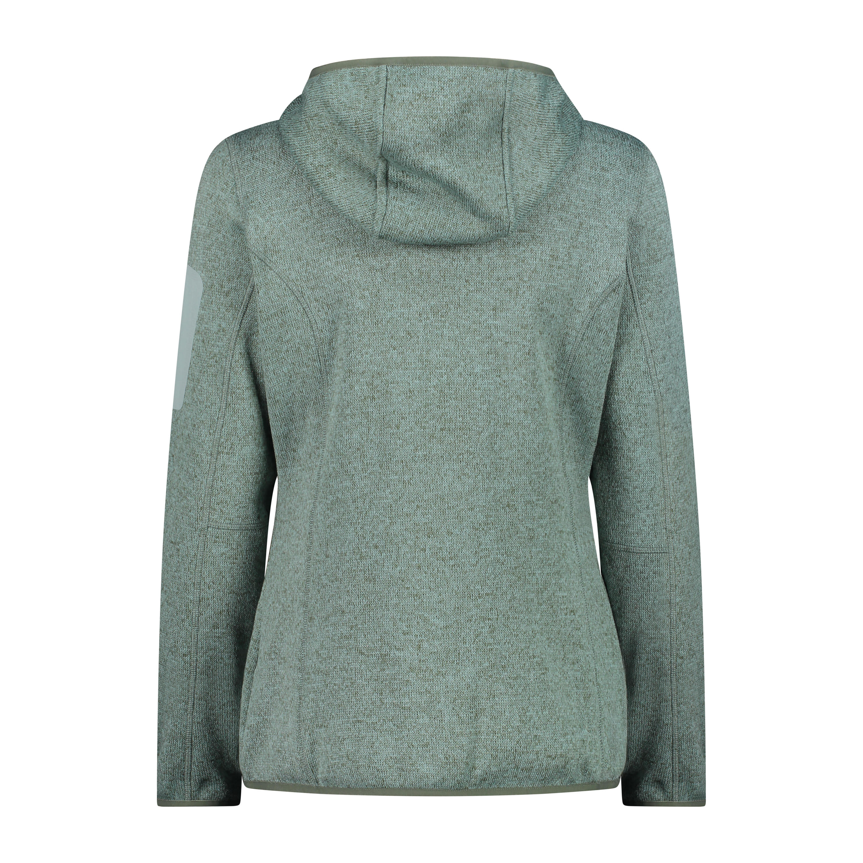Polaire épaisse à capuche en maille chinée femme CMP 2/3