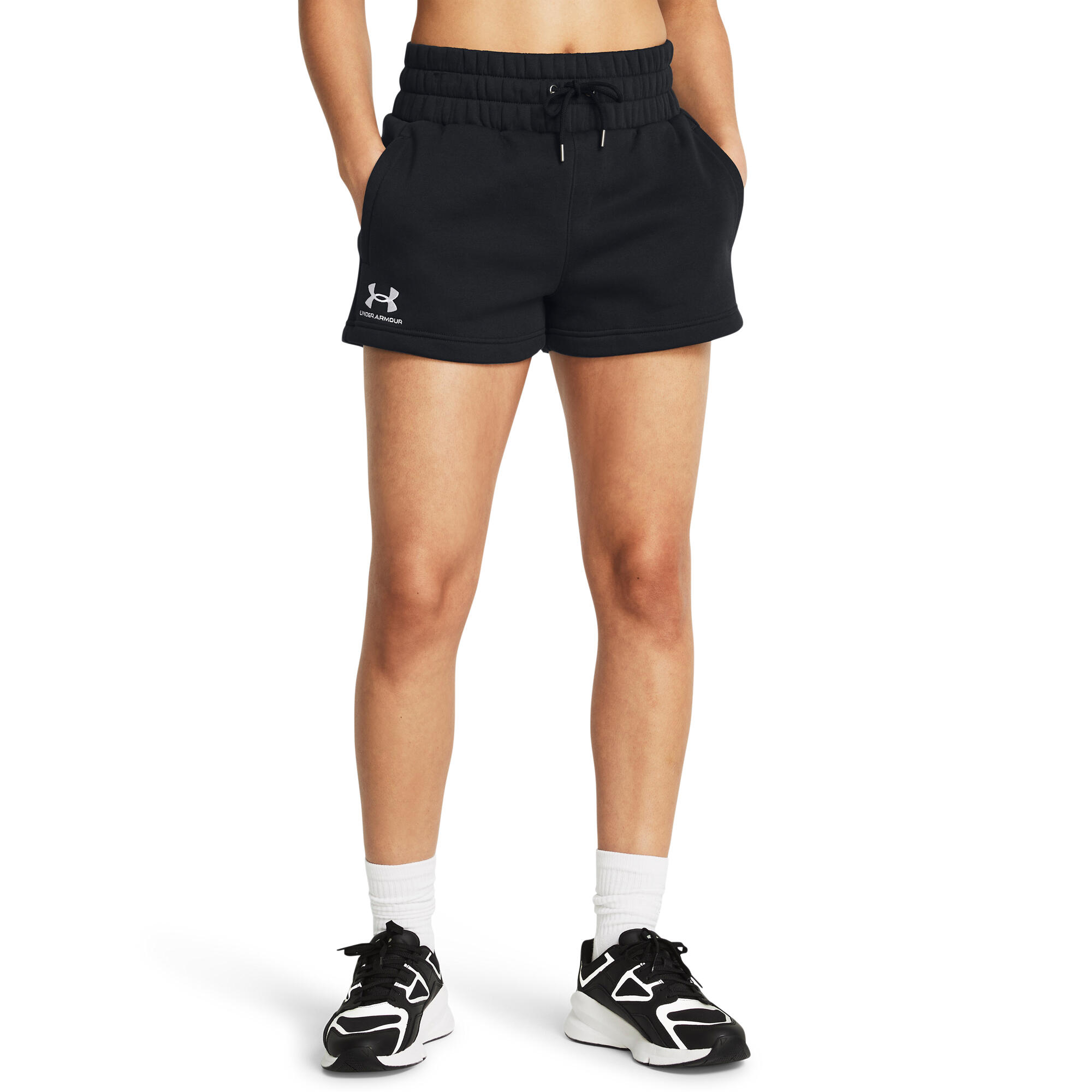 Shorts femme Under Armour Icon Fleece noir 4/6