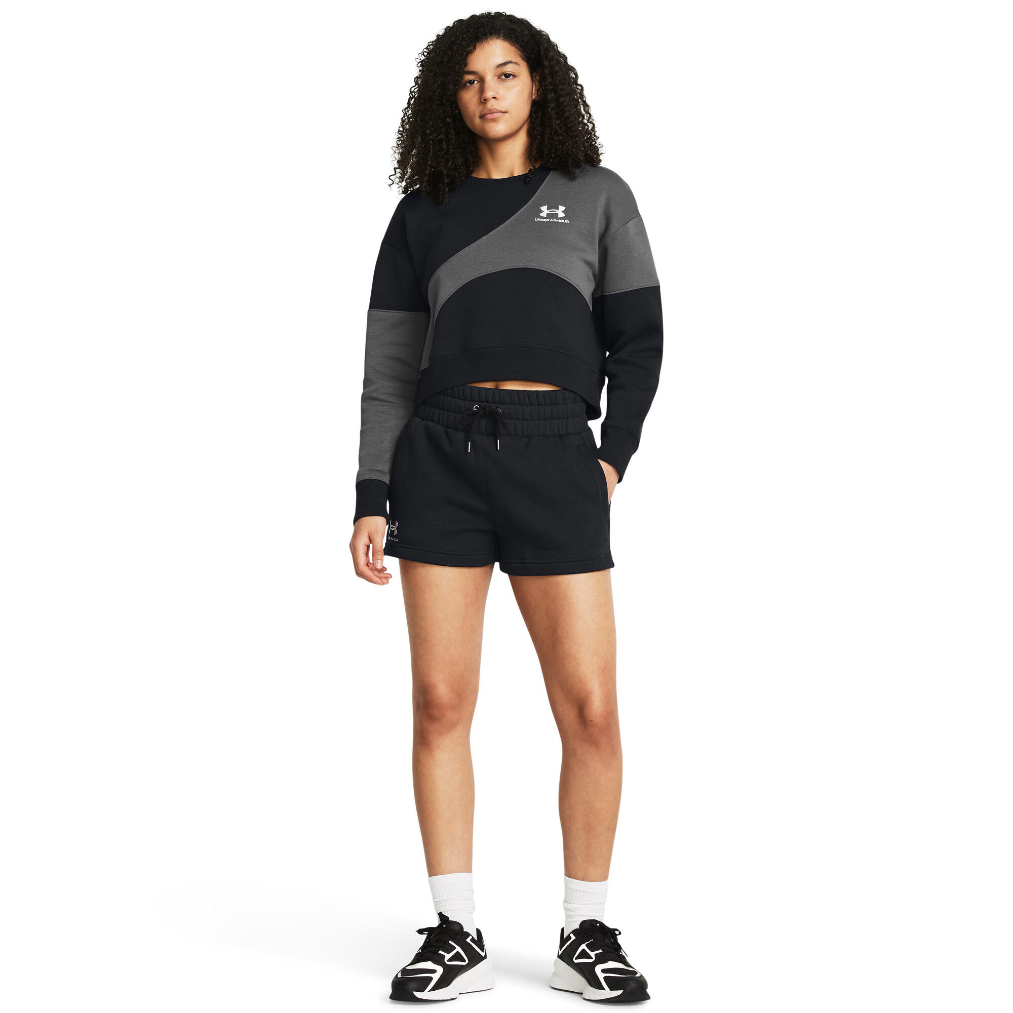 Shorts femme Under Armour Icon Fleece noir 6/6