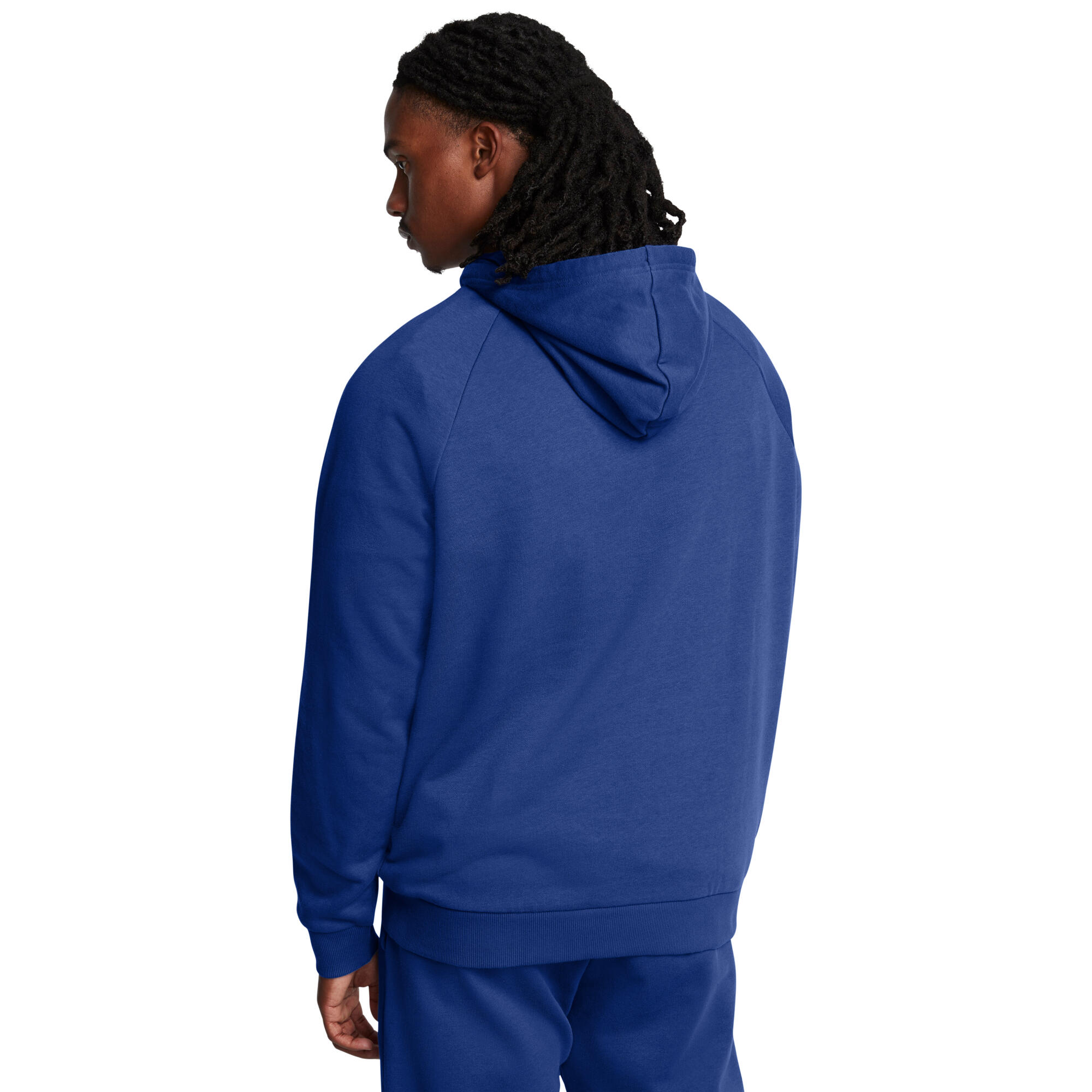Sweat à capuche Under Armour Rival bleu molleton 4/5