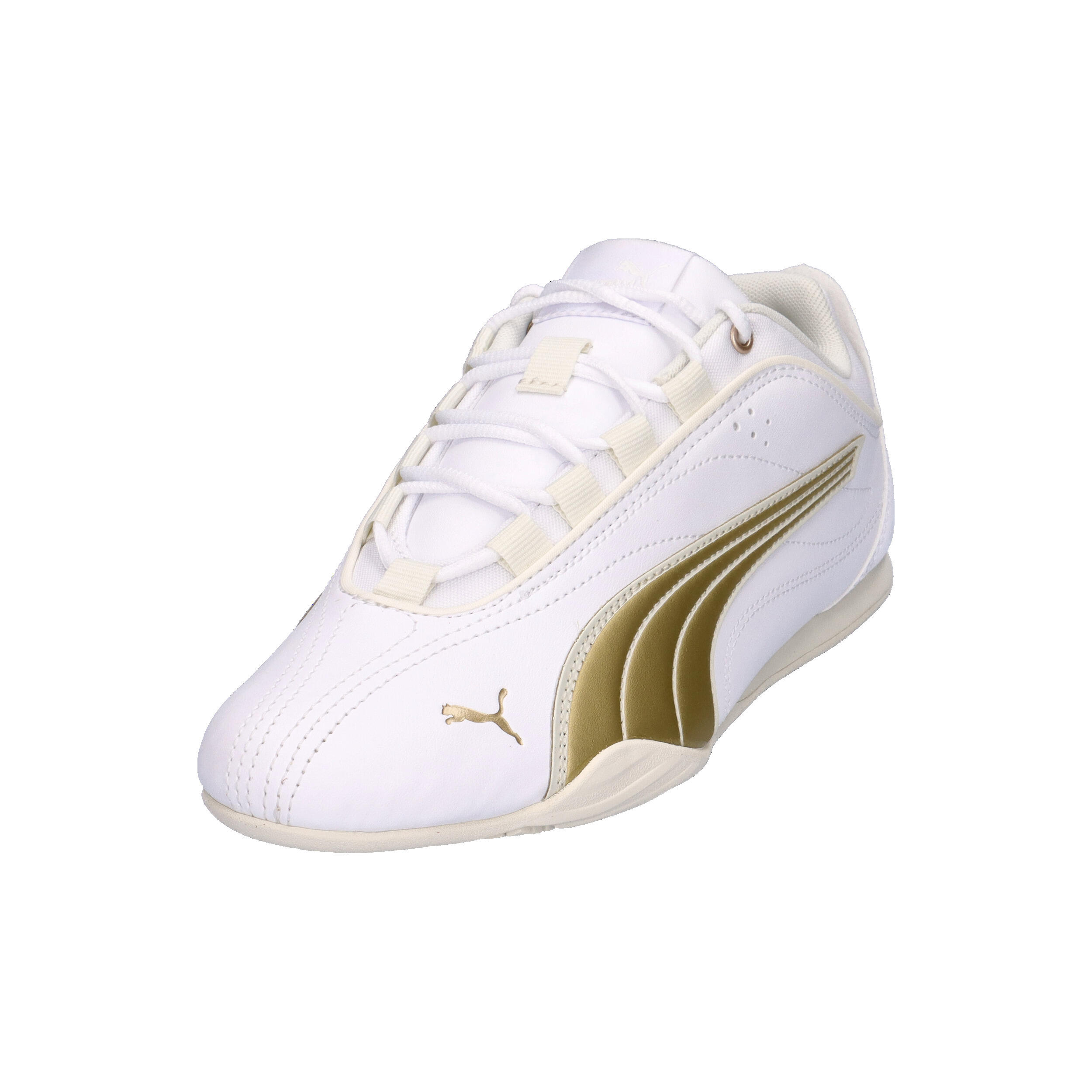 Puma Damen Sneaker Catch Soleil Dayinight 404307 01 White-Puma Gold-Vapor Gray 9/15