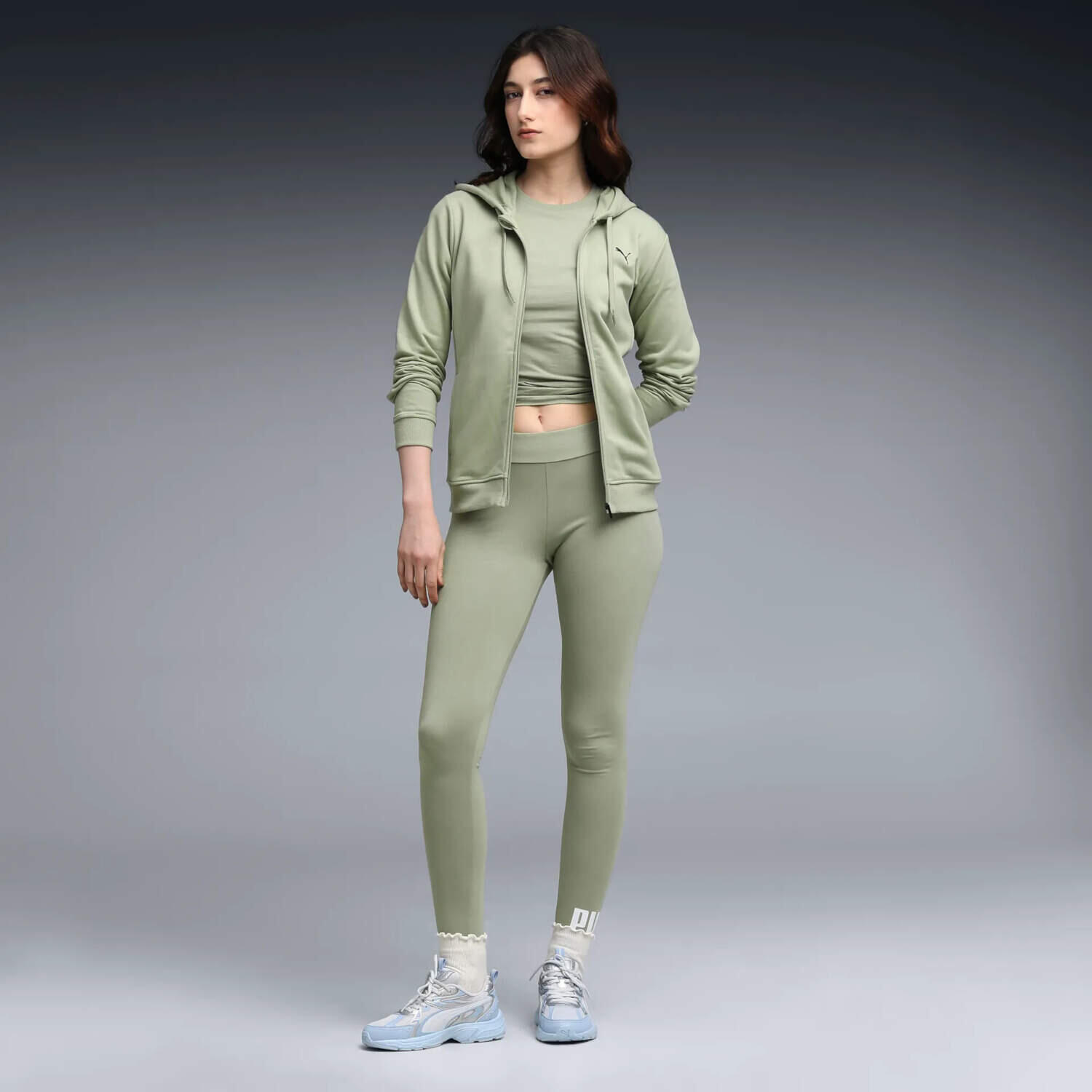 Puma Damen Kapuzenjacke TAD ESSENTIAL FT FZ 525896 3/4