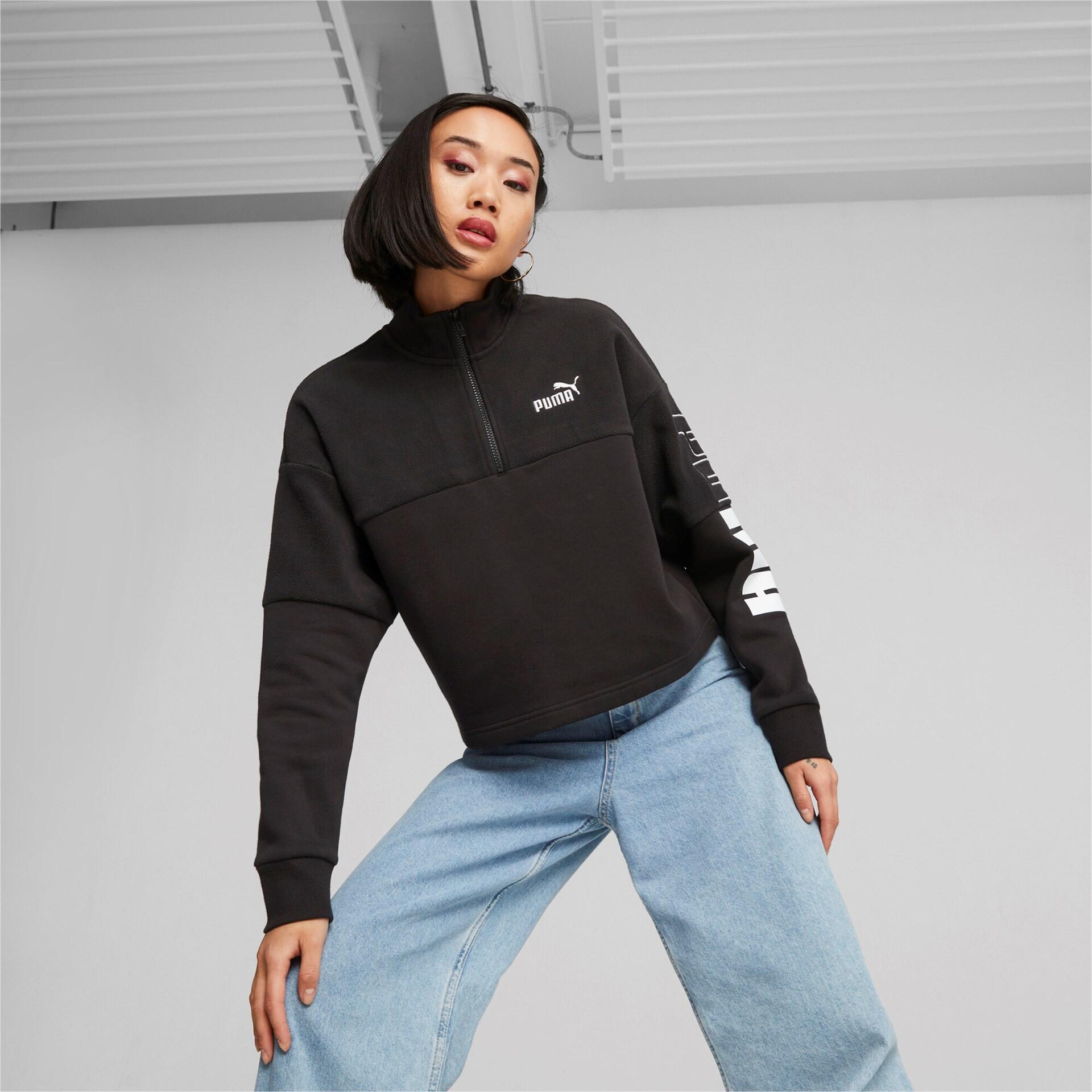 Puma Damen Pullover POWER Colorblock High Neck Crew Winterized 676027 2/5