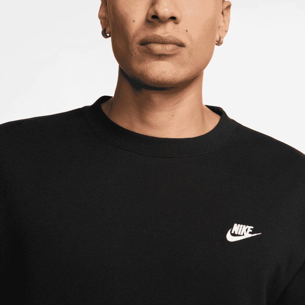 Felpa girocollo uomo ( fleece) nike nero 5/6