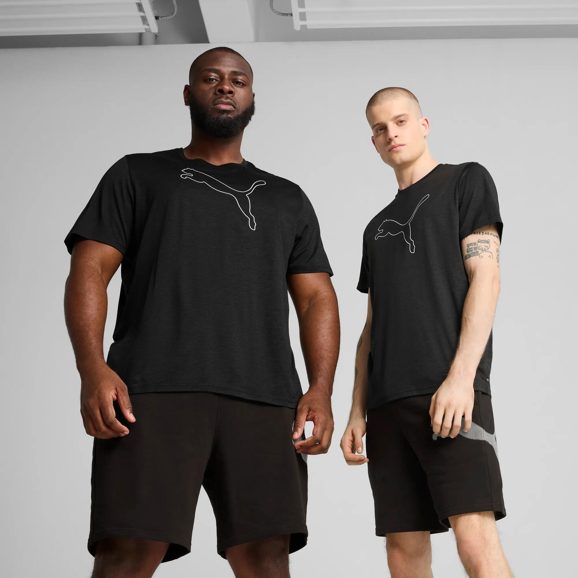 TAD ESSENTIALS Meliertes T-Shirt mit Cat Logo Herren PUMA 9/13