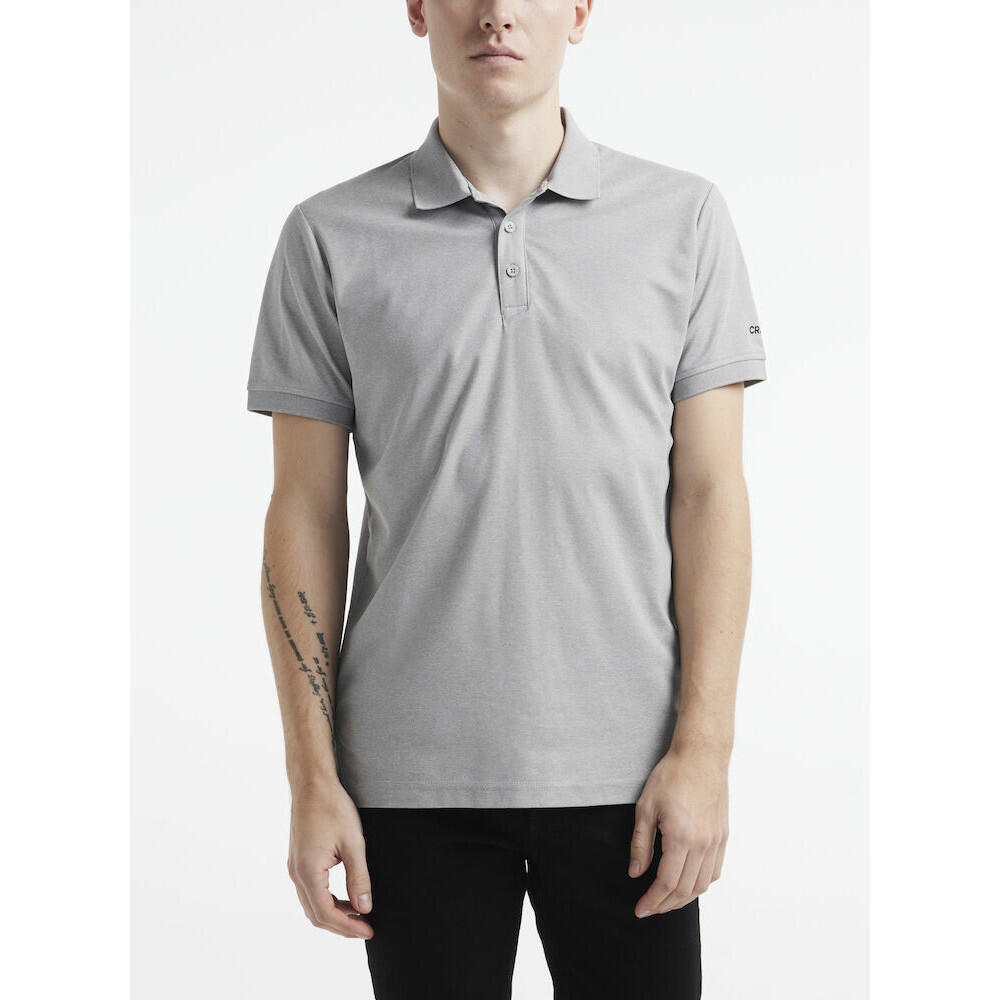 Craft Unify Polo Hommes - Gris Foncé Chiné, L 2/4