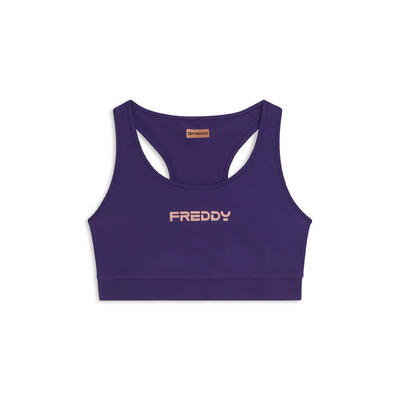 Top sportivo con retro vogatore elasticizzato