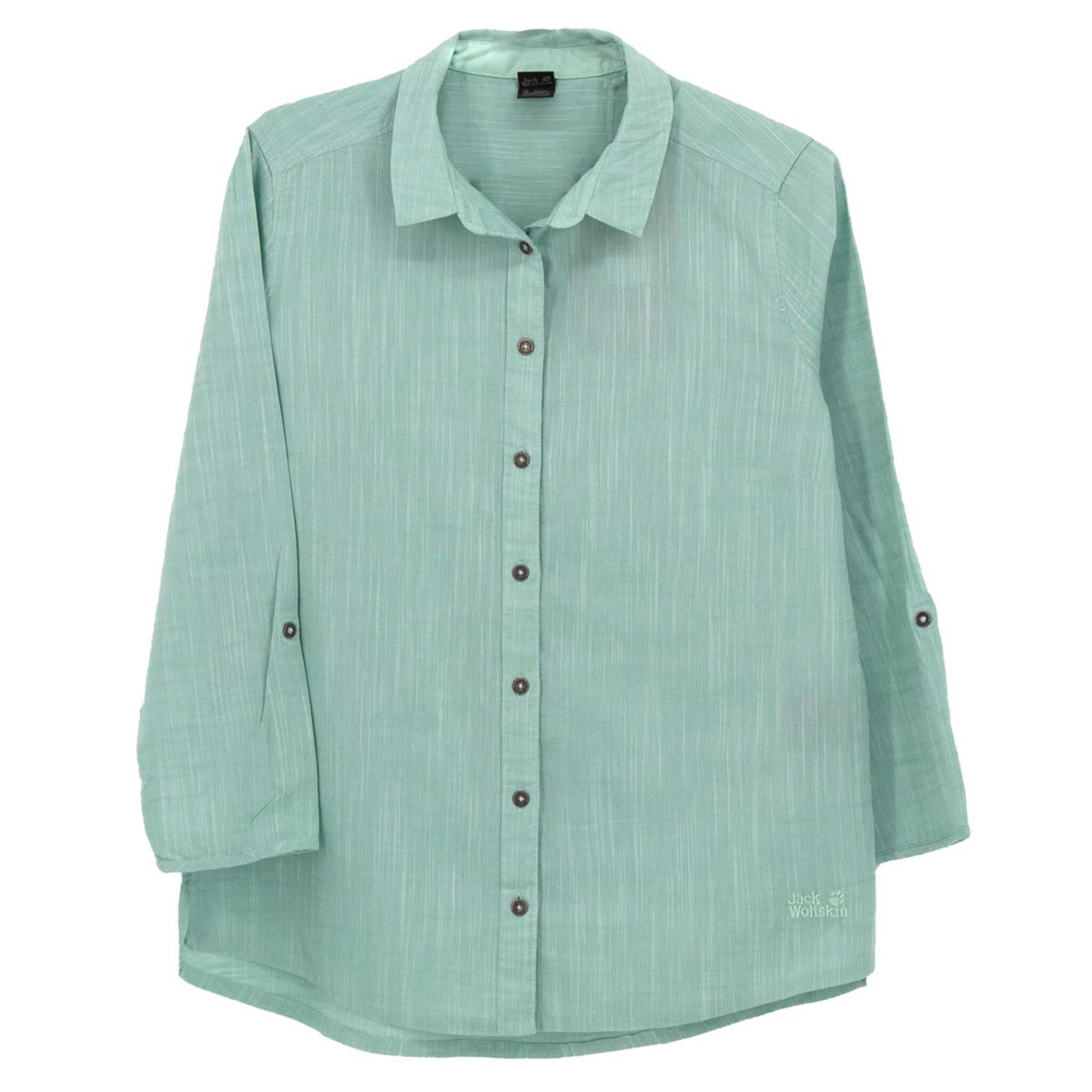 JACK WOLFSKIN Shirt Emerald Lake blouse in Grün