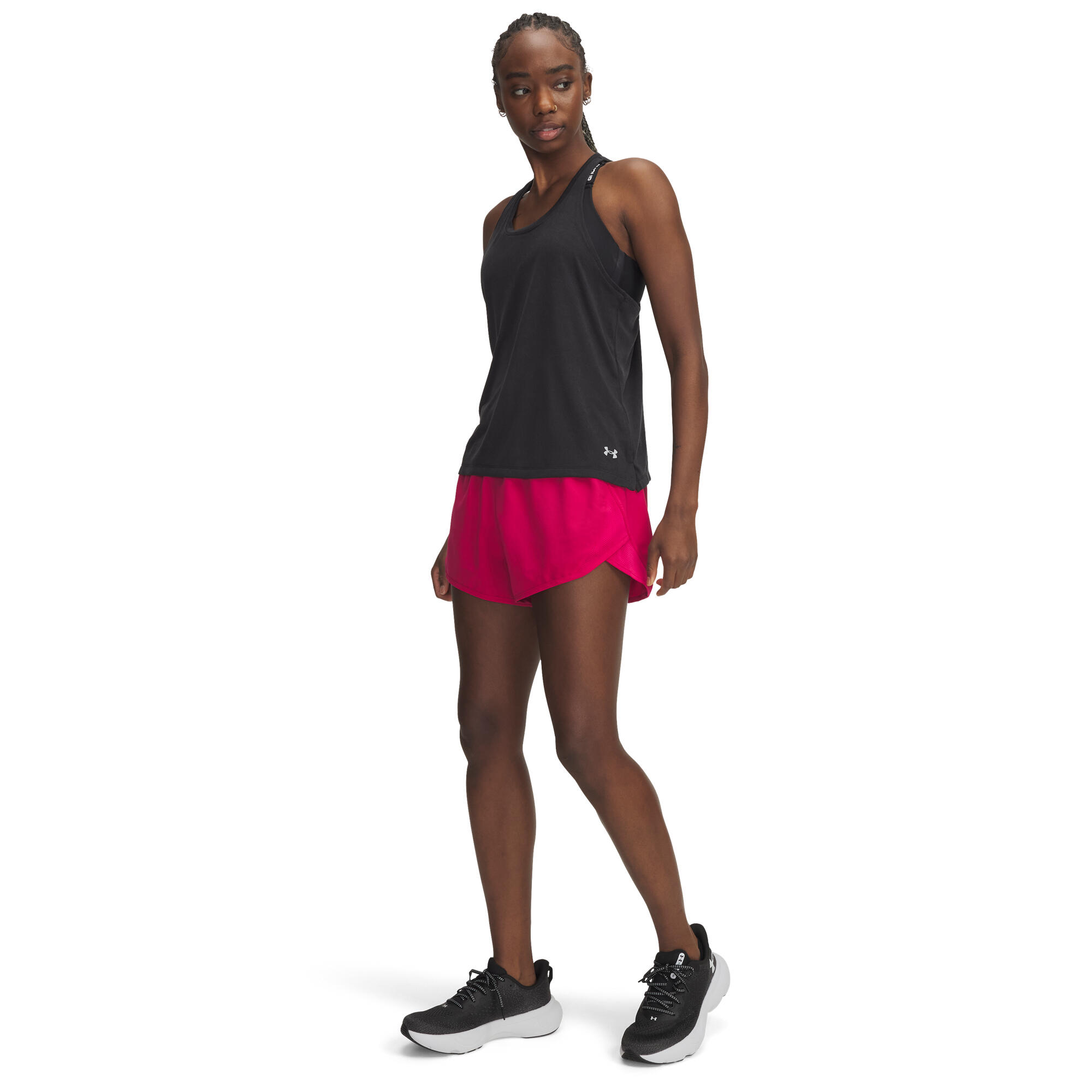 Under Armour Damen Short Fly By 3   1382438 3/4