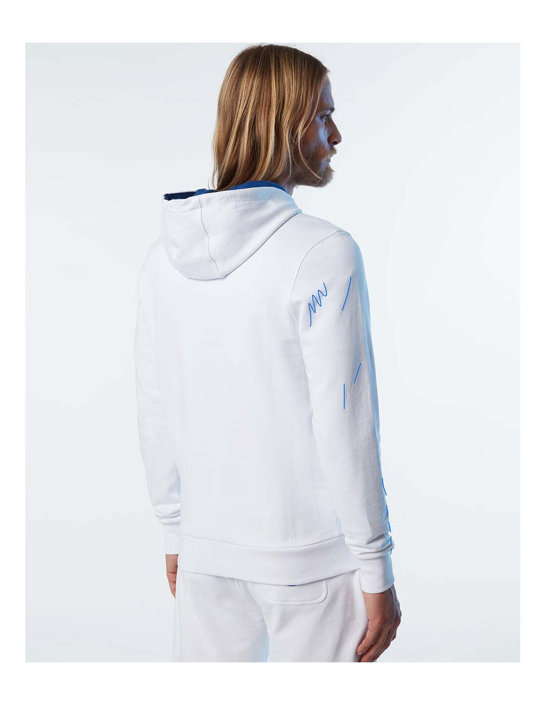 Moletom com capuz e zíper frontal North Sails com logo - Moletom 3/6