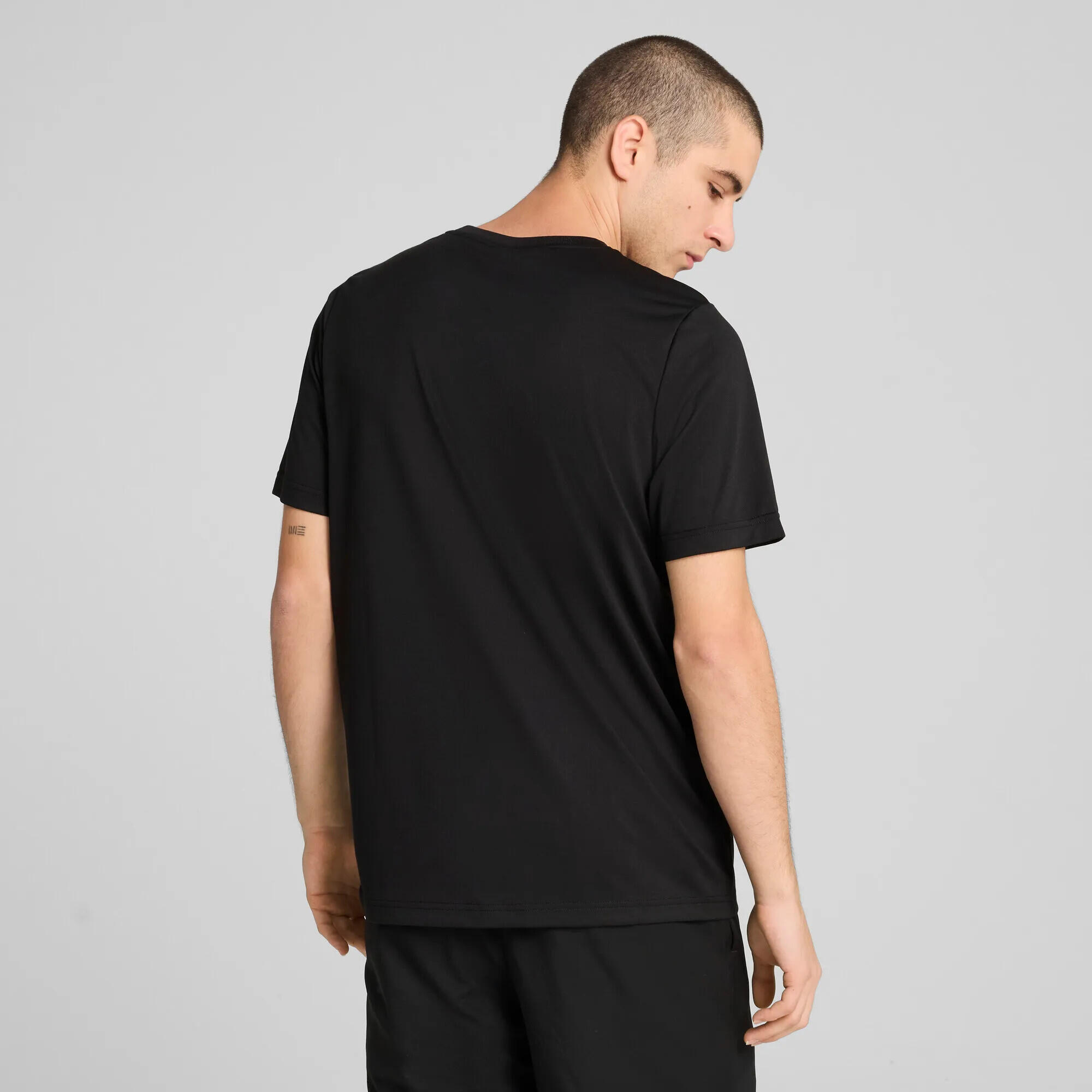 Camiseta Puma Ess Small Logo Poly para hombre Negro 4/7