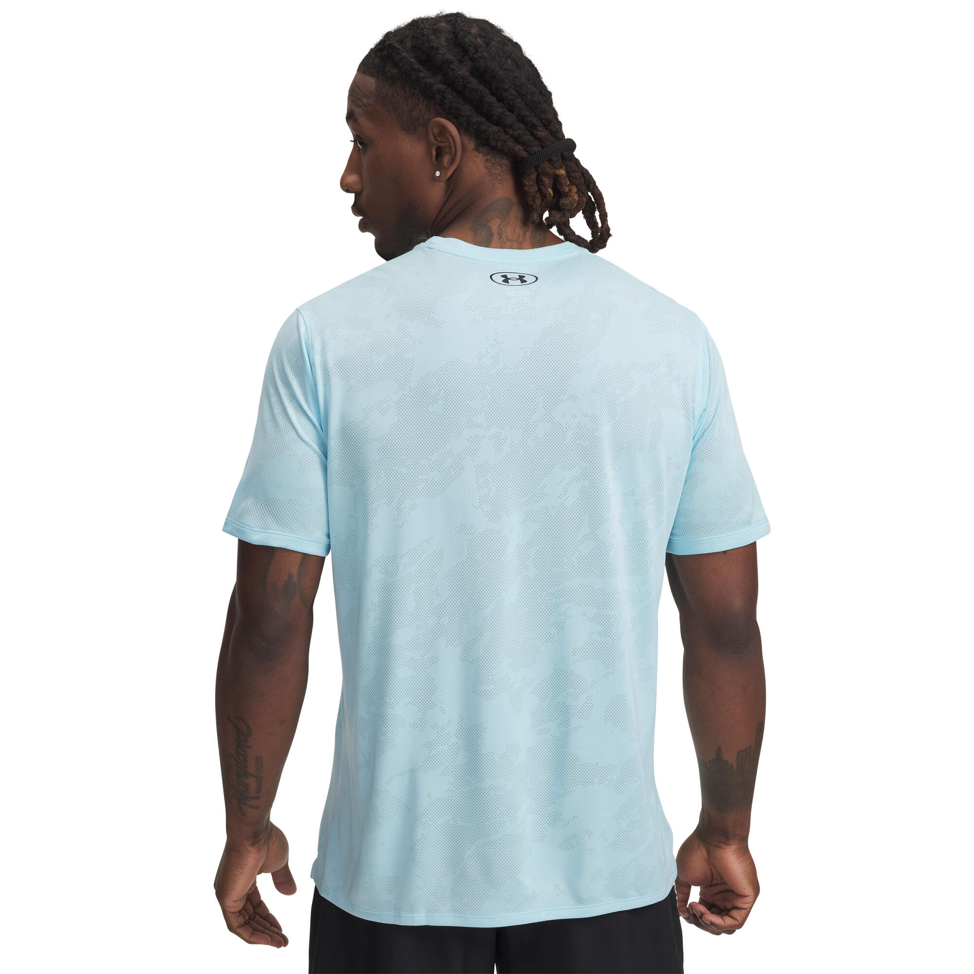 Camiseta Deportiva Manga Corta Hombre Under Armour UA Tech Vent Azul 2/2