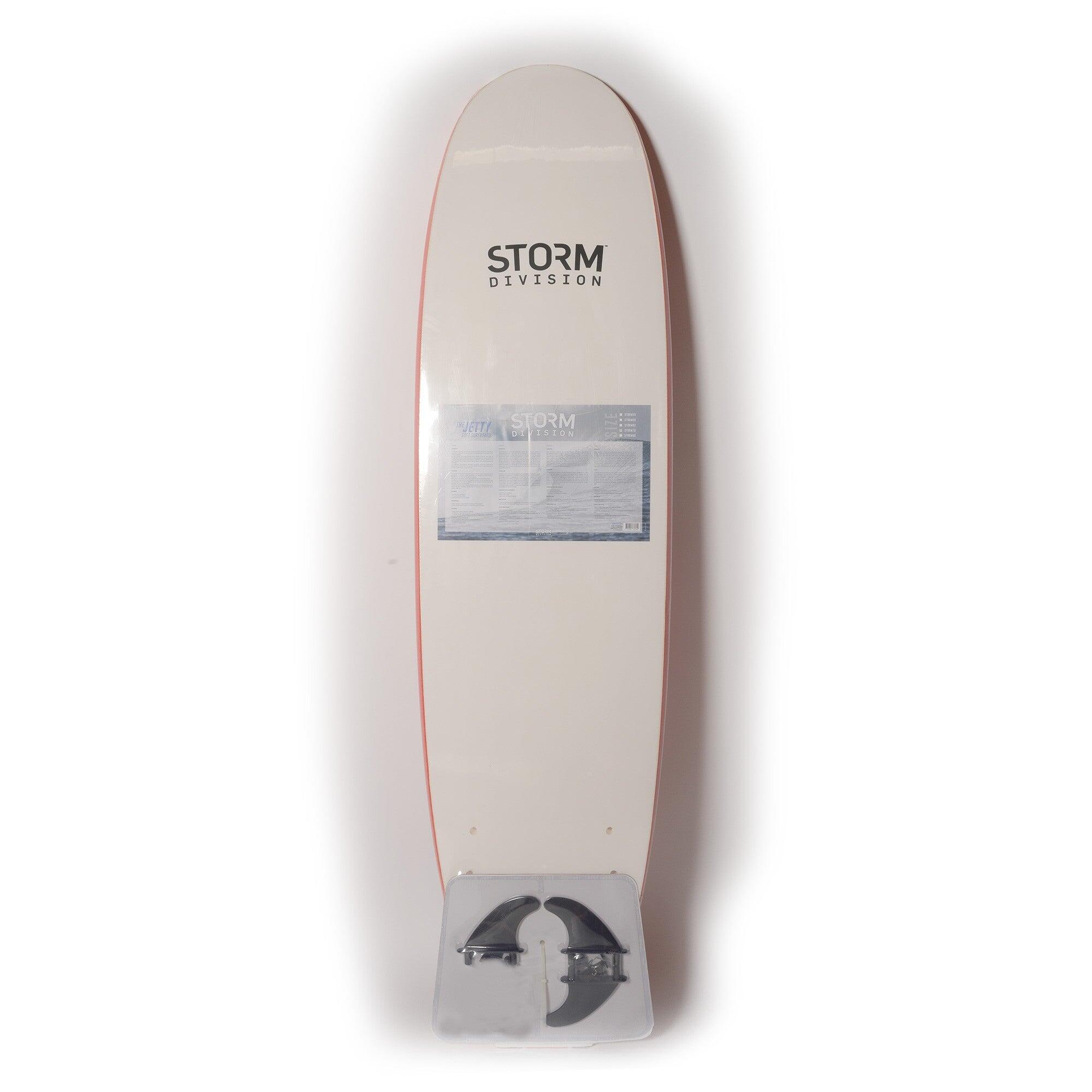 STORM DIVISION - Jetty Softboard - Tabla de Surf de Espuma - 6'2 - Rojo 2/2