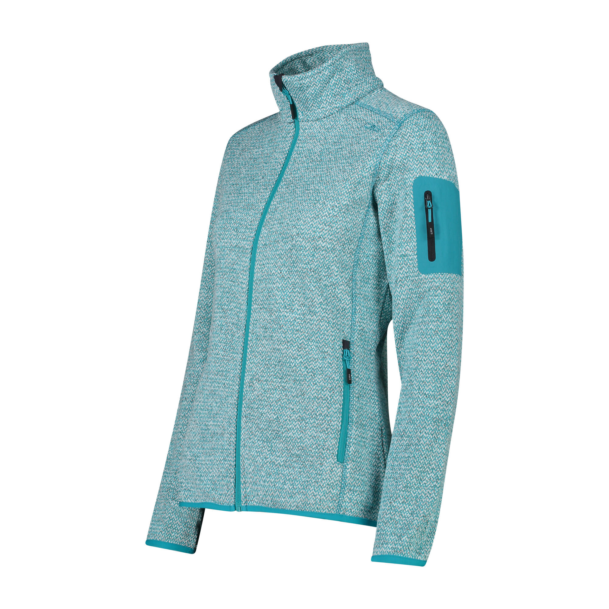 CMP Damen Jacke Knitted Melange Fleece Jacket 3H14746 3/3