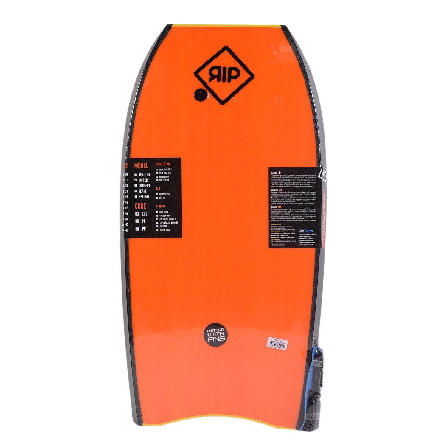 RIP Bodyboard - Ripper com trela (EPS) - Amarelo / Laranja 2/2