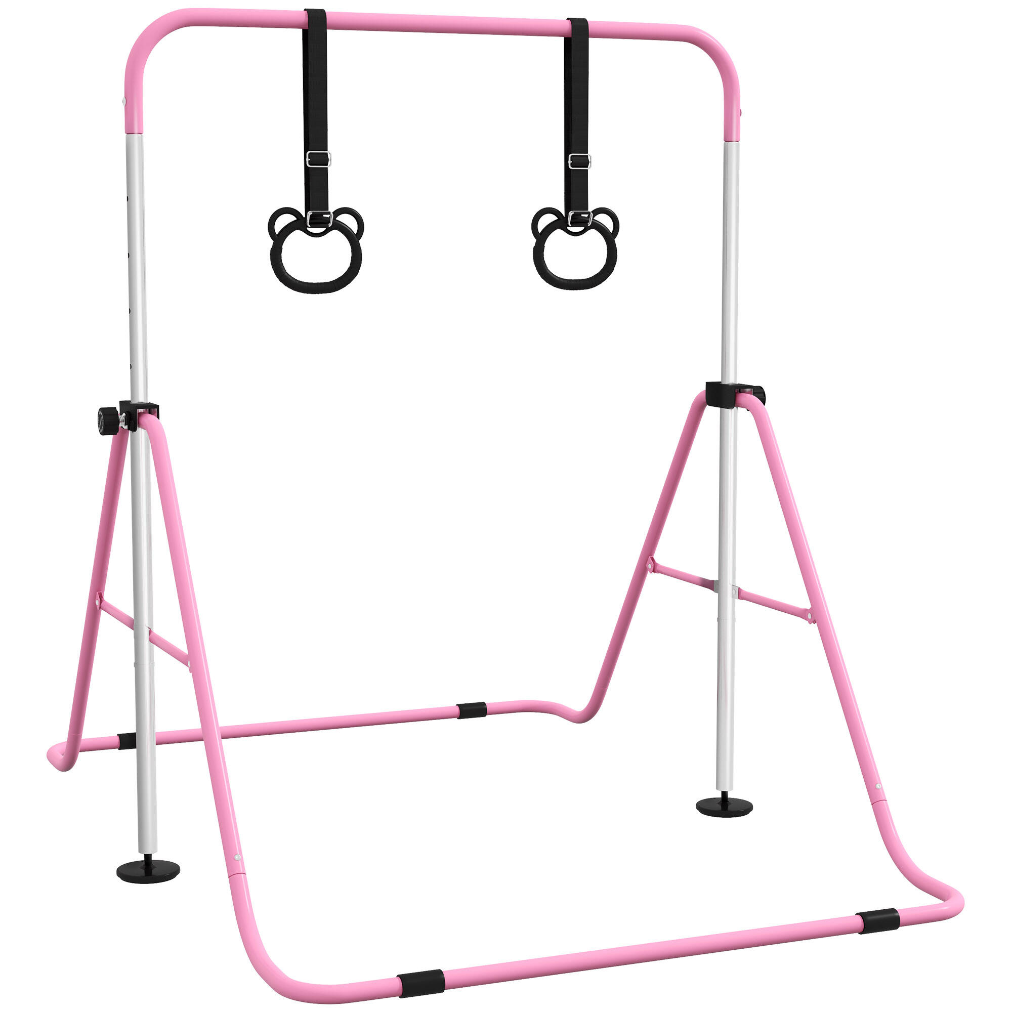HOMCOM Barra de ginástica para crianças 148x105x88-128 cm HOMCOM