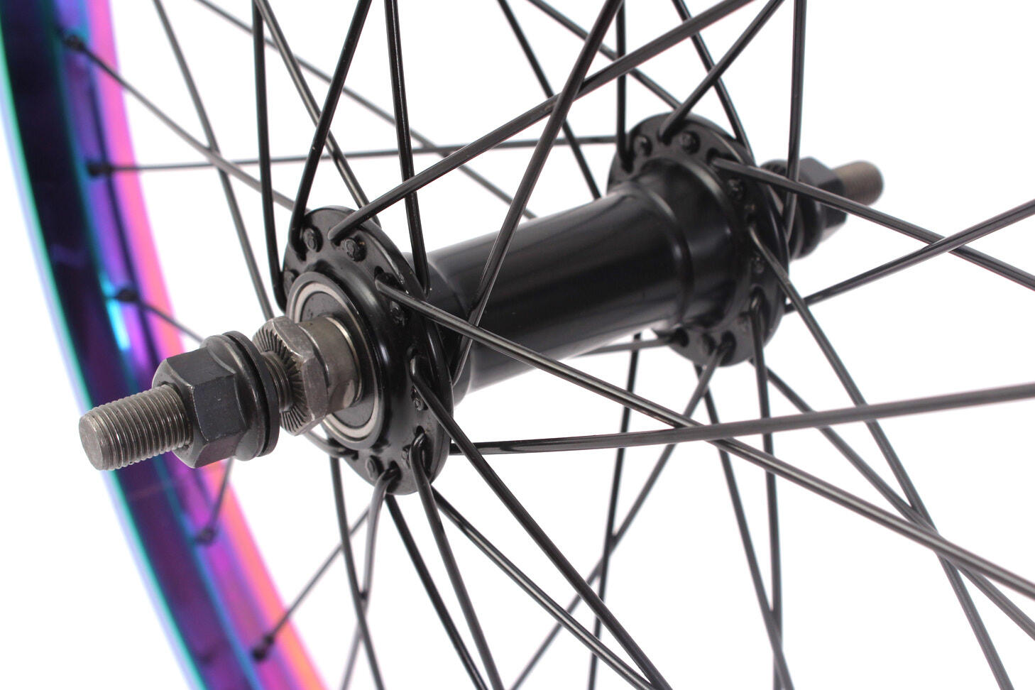 RUEDA BMX DELANTERA MVP OILSLICK 10MM KHEBIKES 3/5