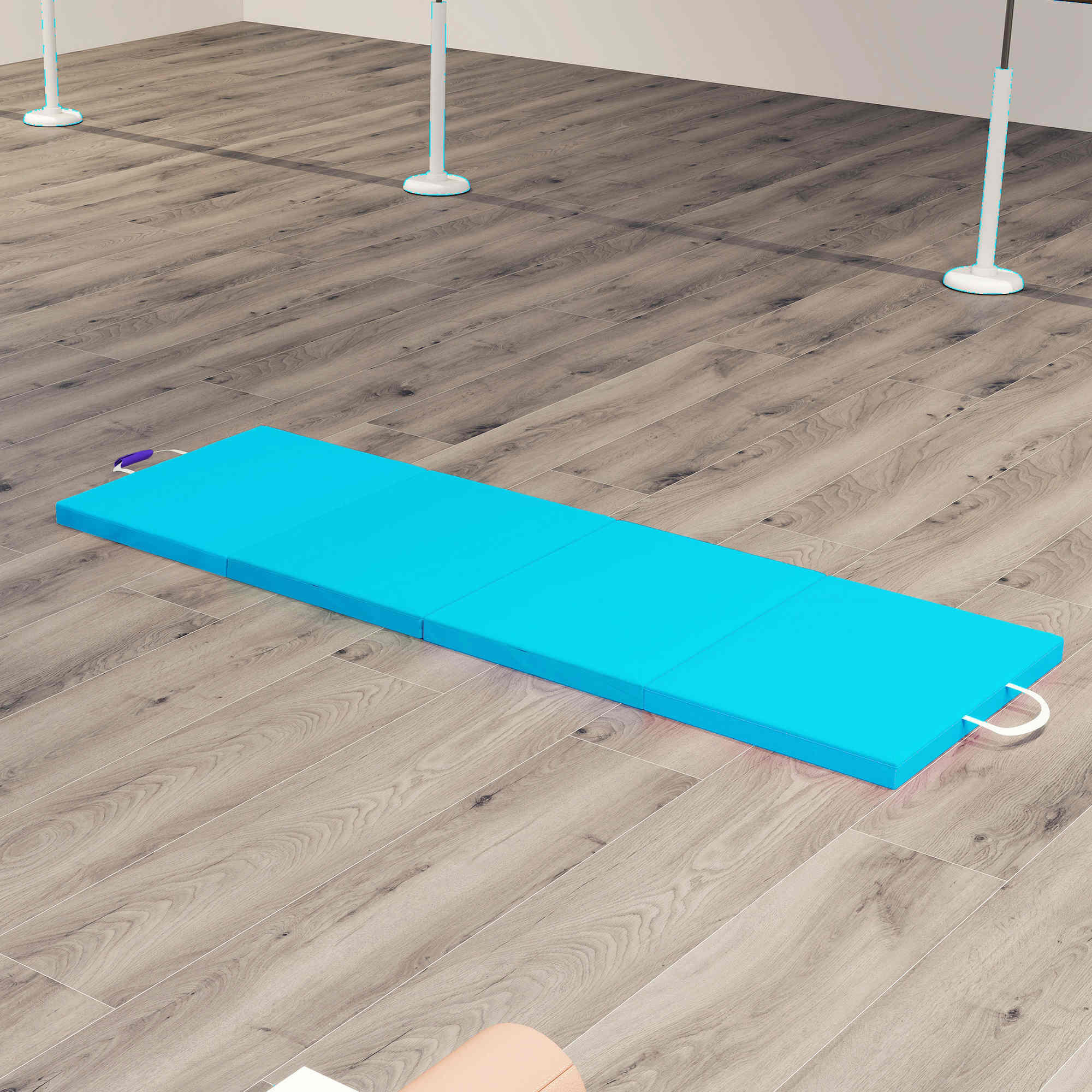 Colchoneta de Gimnasia SPORTNOW 180x60x5 cm Azul Claro y Azul Oscuro 5/5