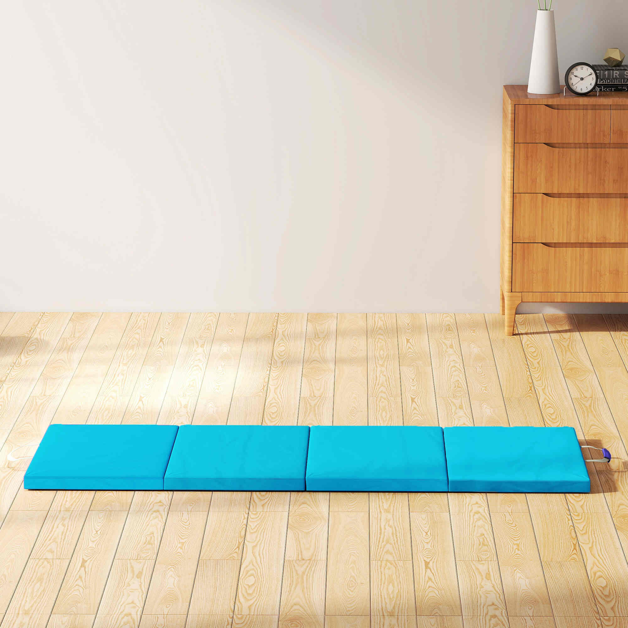 Colchoneta de Gimnasia SPORTNOW 180x60x5 cm Azul Claro y Azul Oscuro 4/5