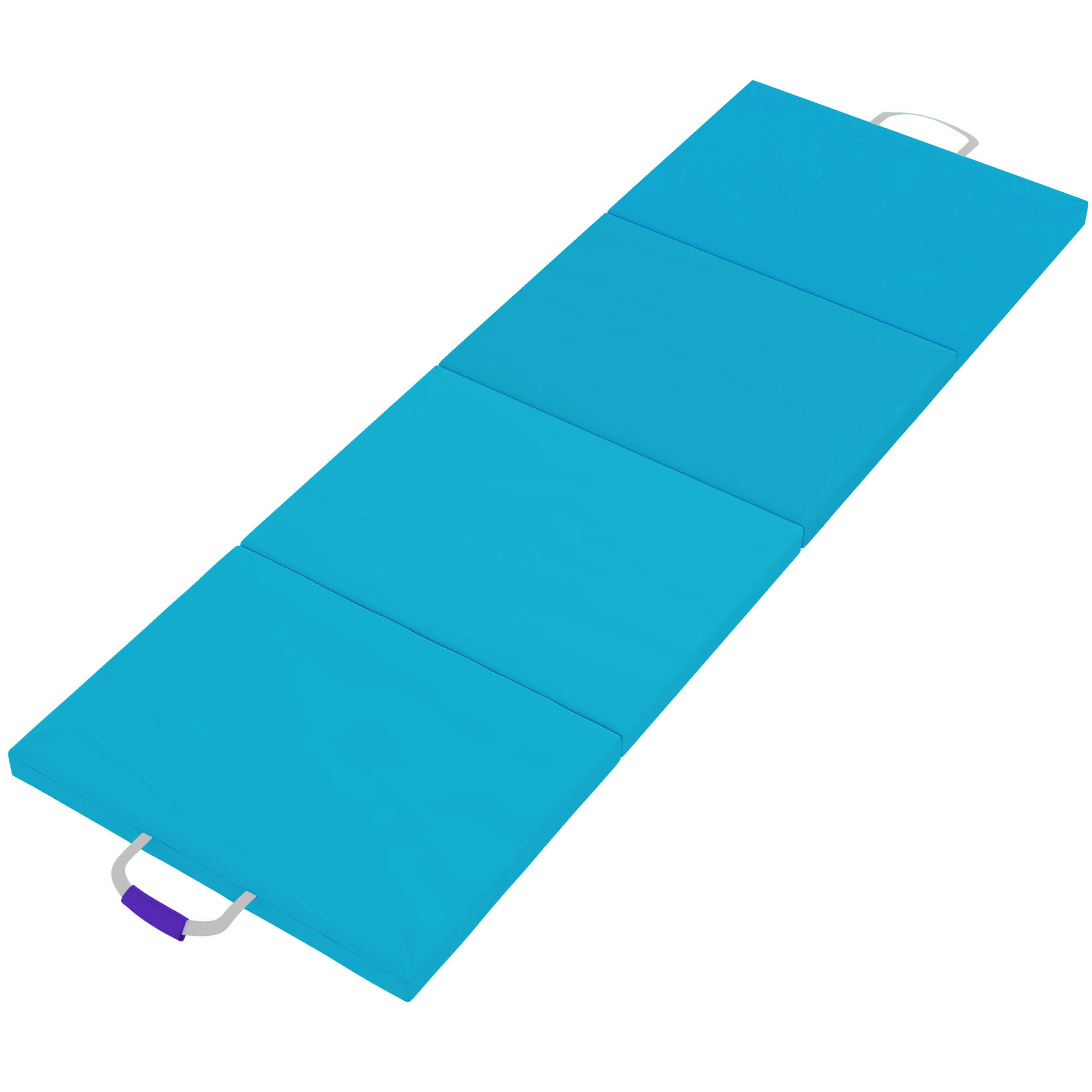 Colchoneta de Gimnasia SPORTNOW 180x60x5 cm Azul Claro y Azul Oscuro 1/5
