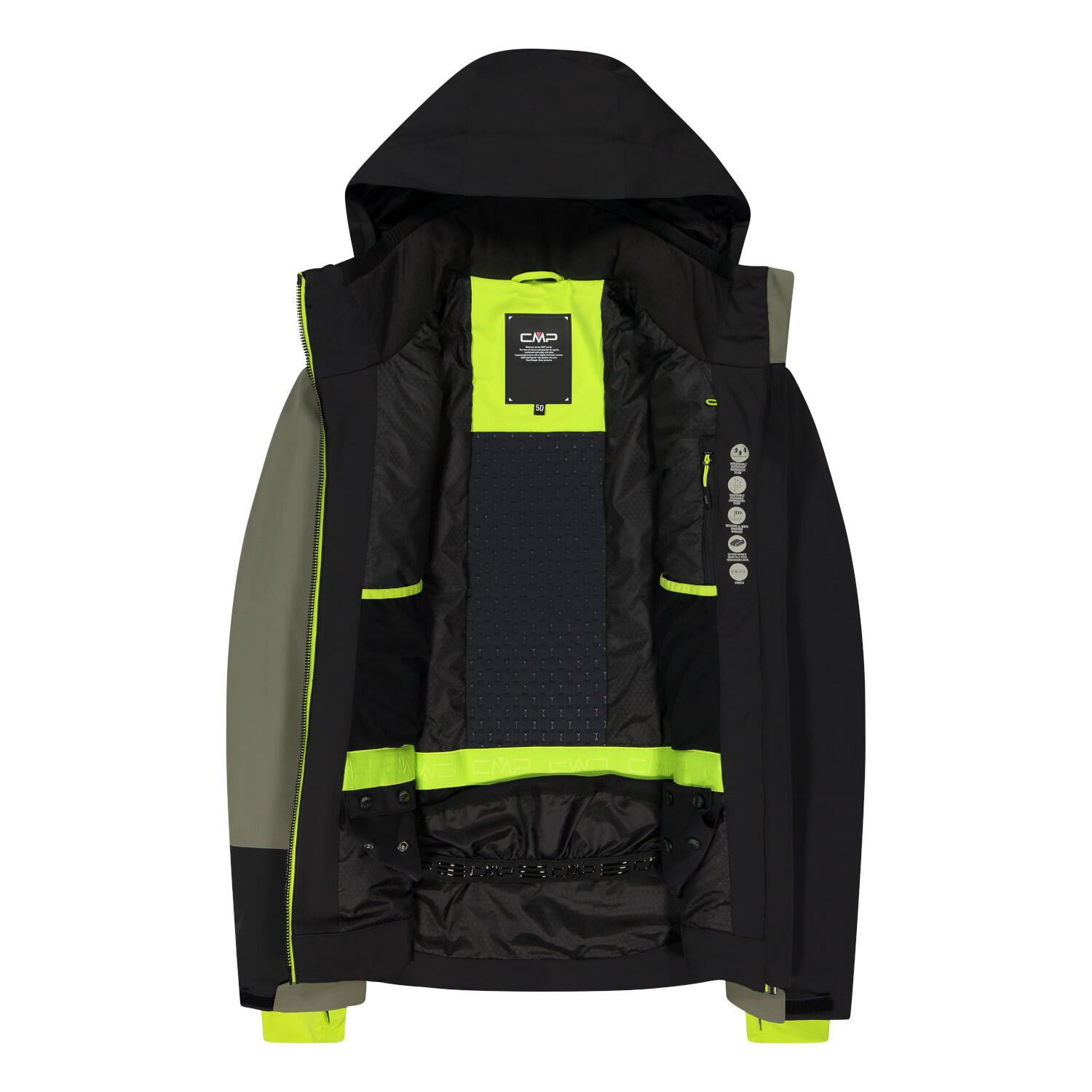 CMP Herren Skijacke MAN JACKET ZIP HOOD 33W0757 3/7