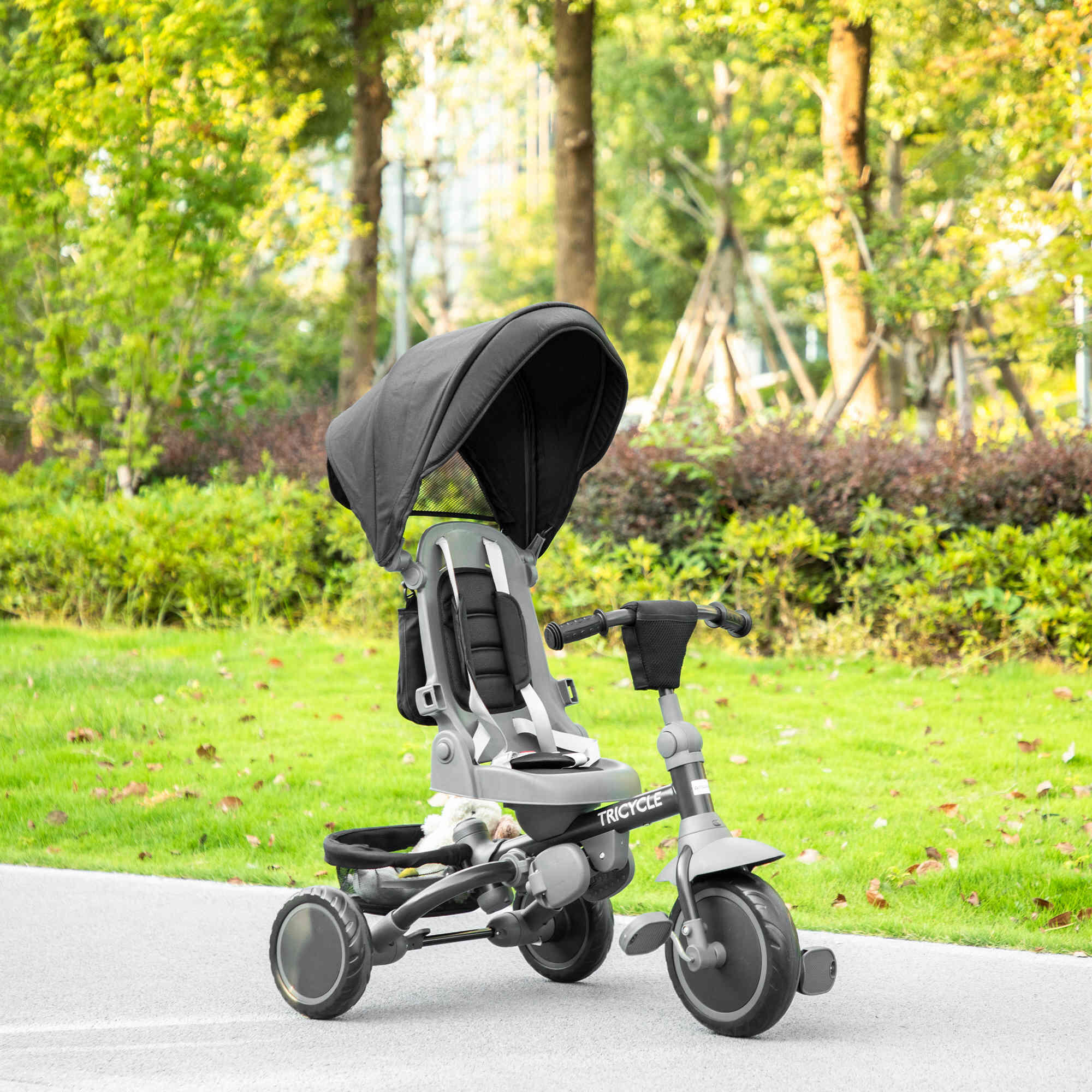 Triciclo Evolutivo AIYAPLAY 111.5x52x98 cm Negro 2/5
