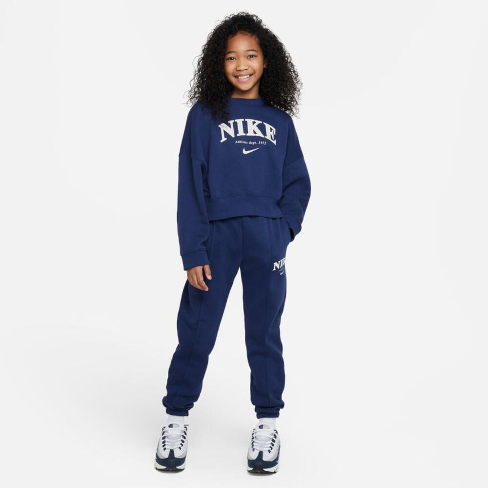 Sweatshirt NIKE Fille en Fleece Bleu Nuit 4/4