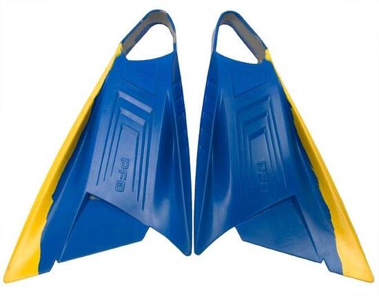 POD - PF3 - Pinne per bodyboard - Blu / Giallo