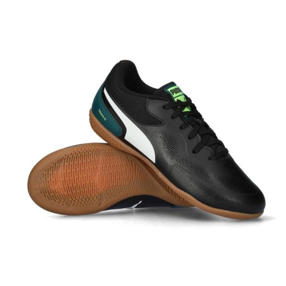PUMA TRUCO III 108572 02 Black Fiz-Ight White – Zapatillas de Fútbol Sala Adulto 3/4