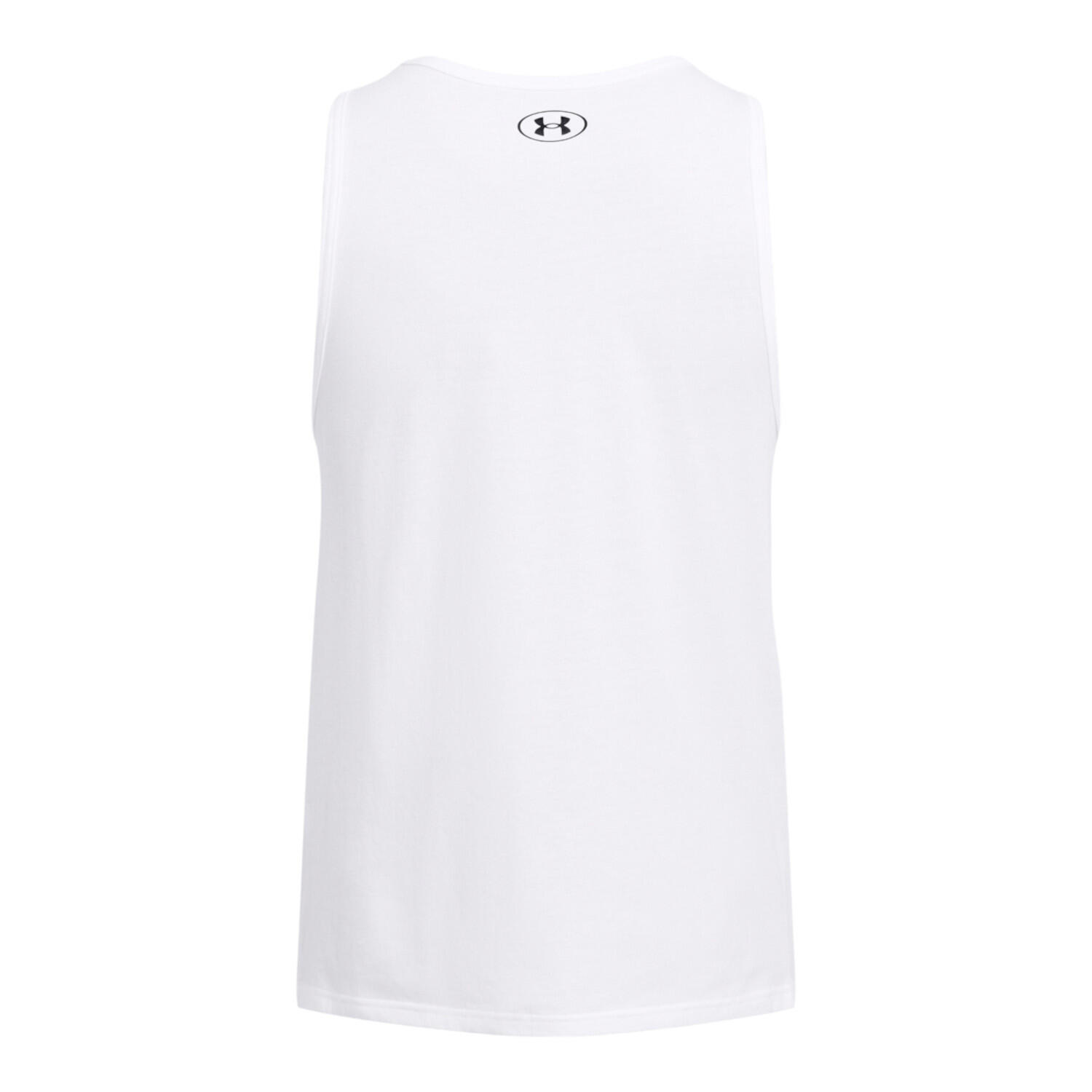 Maglietta Under Armour Sportstyle Logo Tank, Bianca, Uomini 5/5