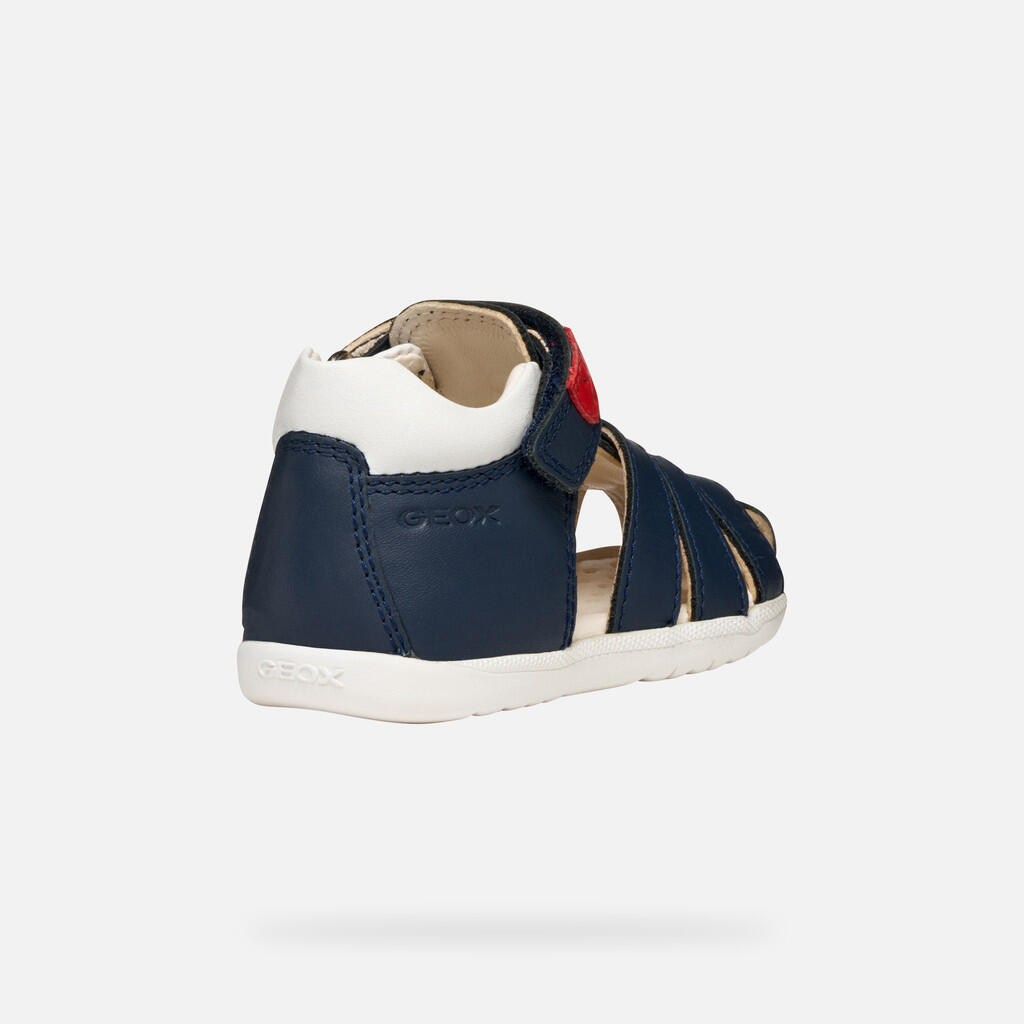 Premiers Pas Bébé Garçon B SANDAL MACCHIA BOY Bleu Marine 5/7