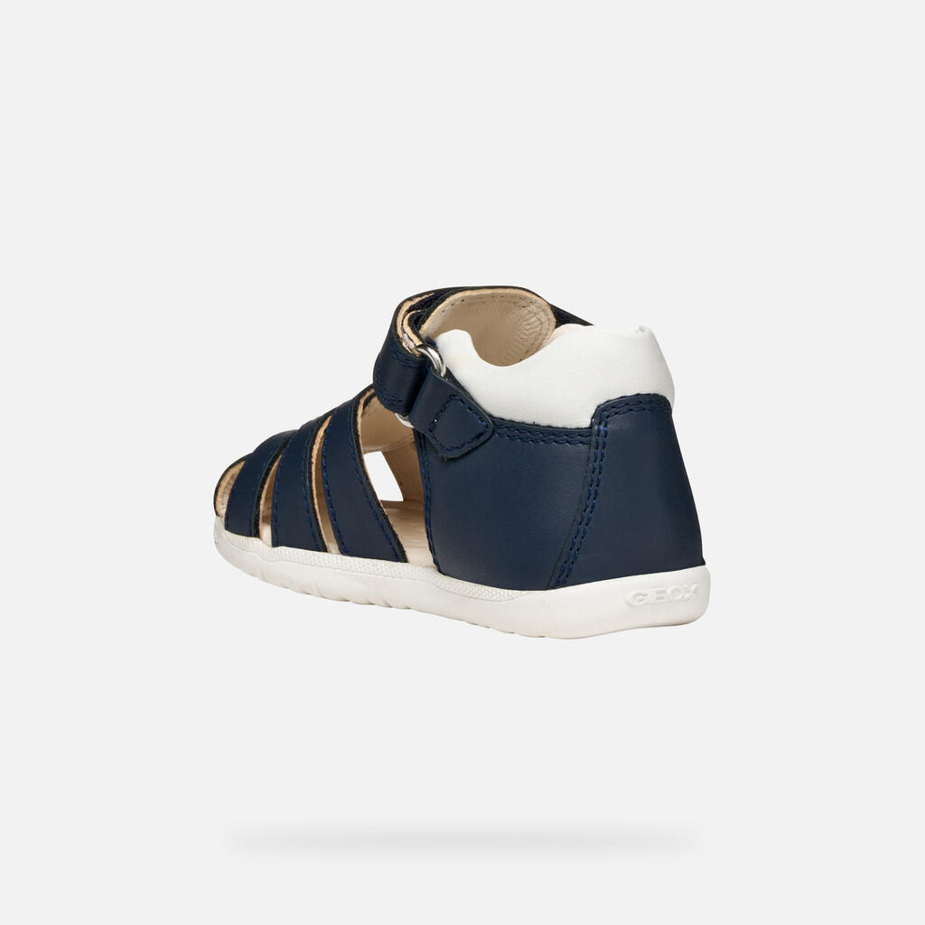 Premiers Pas Bébé Garçon B SANDAL MACCHIA BOY Bleu Marine 4/7
