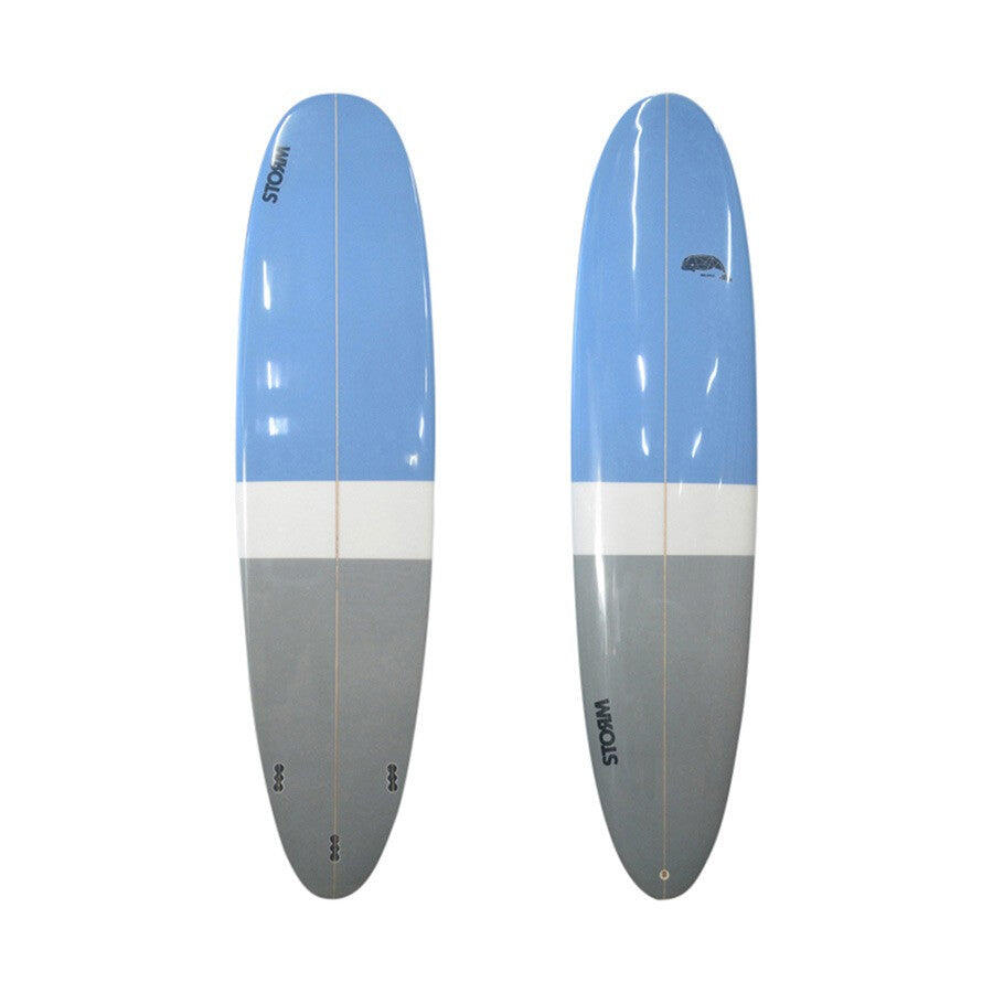 STORM STORM - Prancha de Surf - Longboard - 8'0 - Baleia Azul - Azul / Cinza