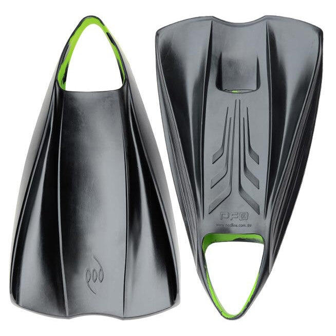 POD POD - PF2 - Barbatanas de Bodyboard - Preto / Lima