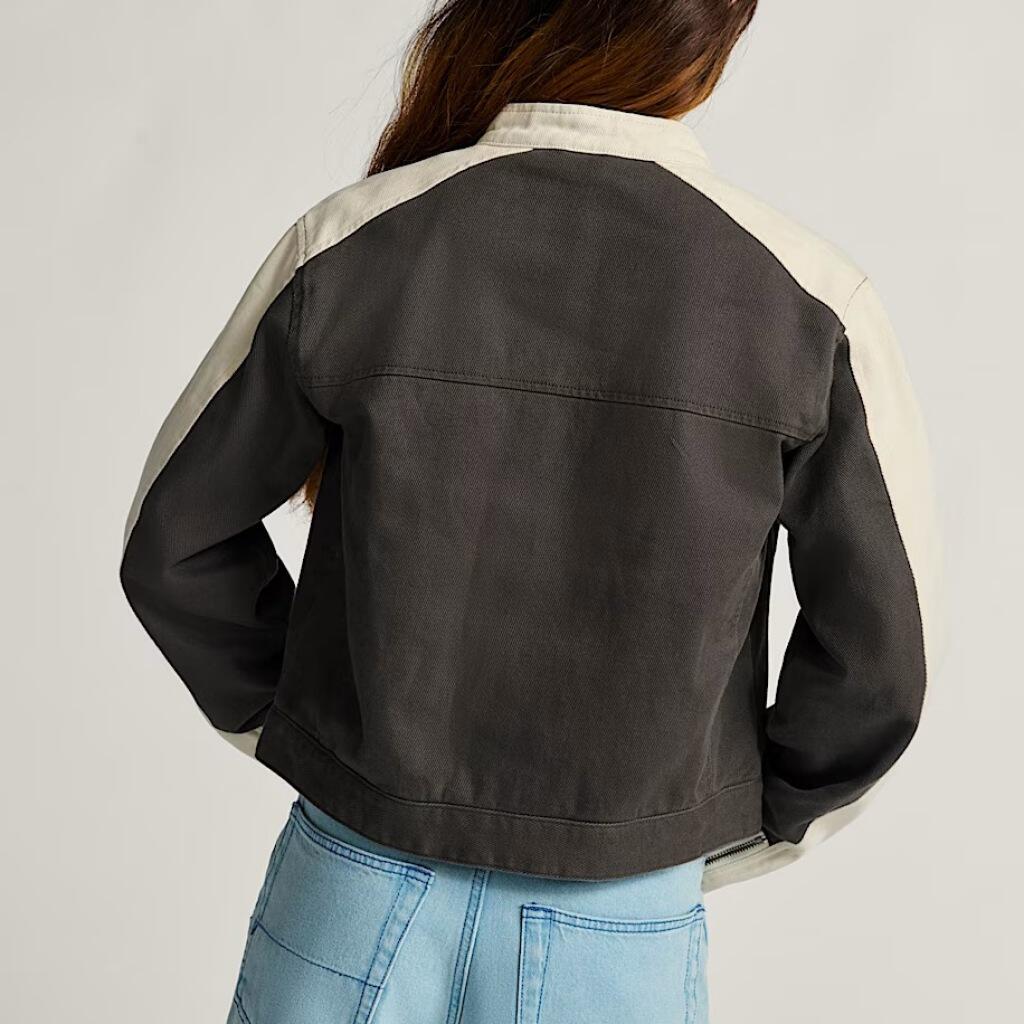 Giacca Vans Modello Ryden Biker Jacket Fad Colore Marrone 3/5