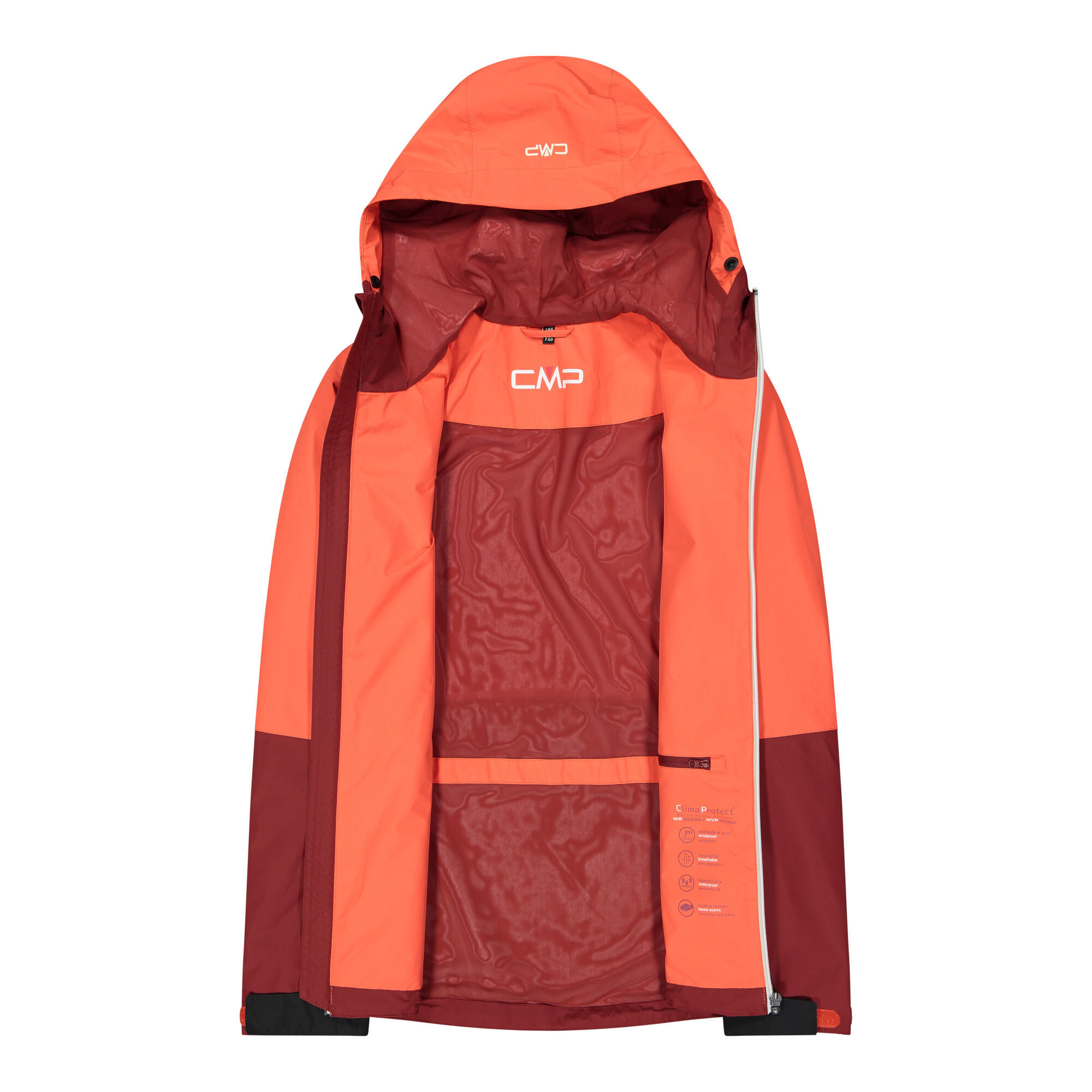 Veste imperméable à capuche fixe femme CMP 4/4