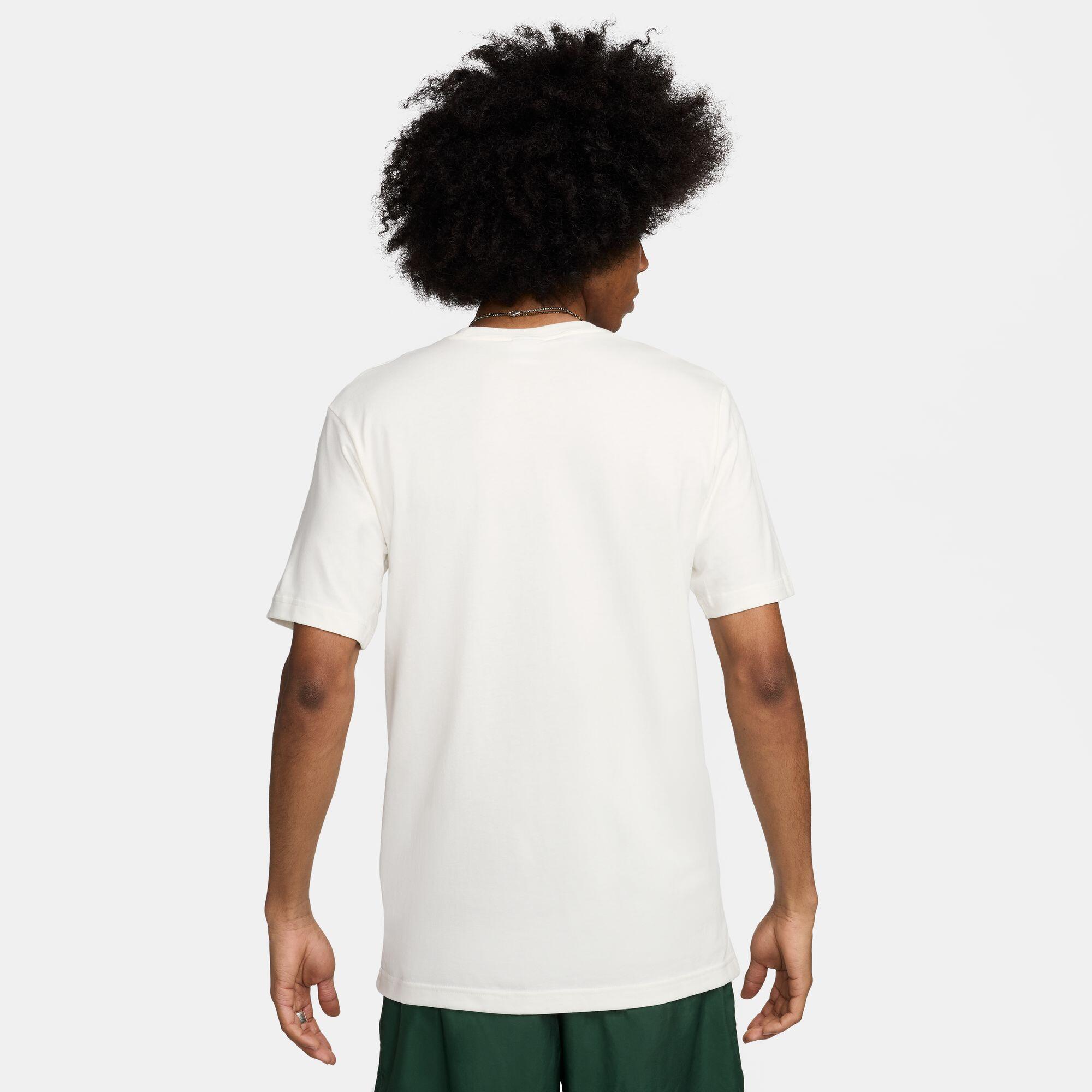 T-shirt uomo nike big swoosh - bianco 2/5