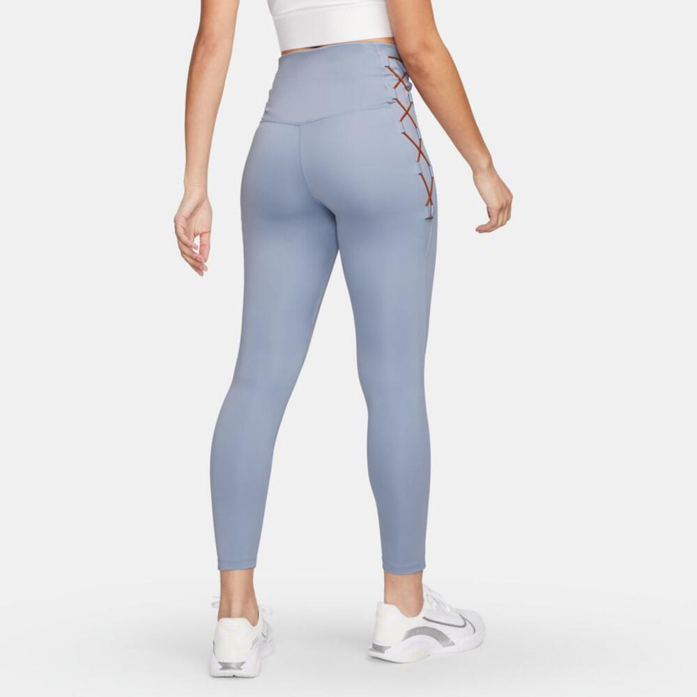 Legging Vrouw Nike One High-Waisted 7/8 Blauw 2/5