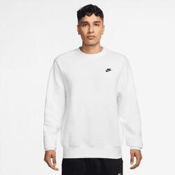Felpa girocollo uomo ( fleece) nike bianco