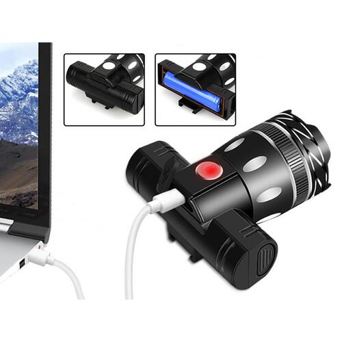 Sada cyklistického osvětlení CREE LED přední a zadní světlo – černá 5/10