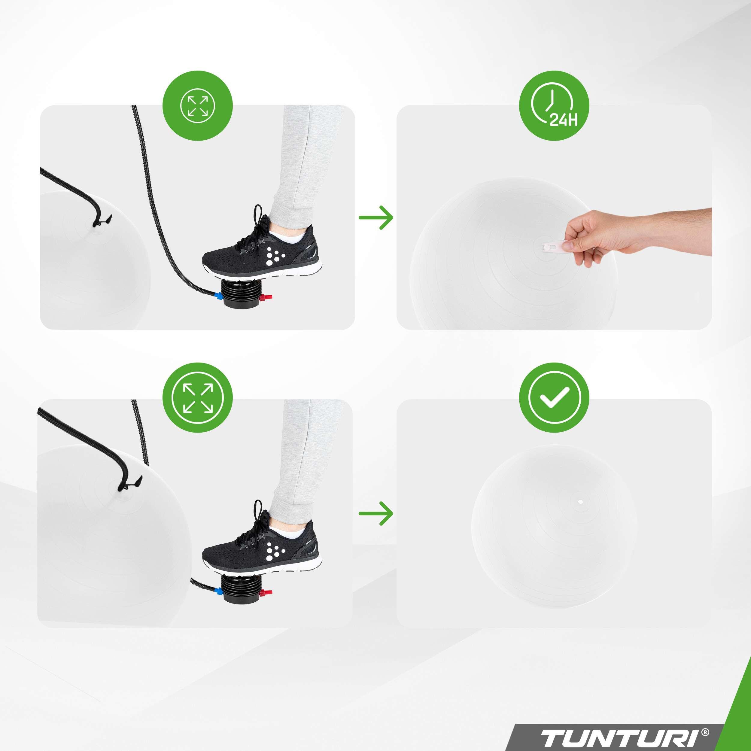 Fitnessbal - Yoga bal - Gymbal - Pilates bal - Incl. pomp - 220 kg belastbaar 3/7