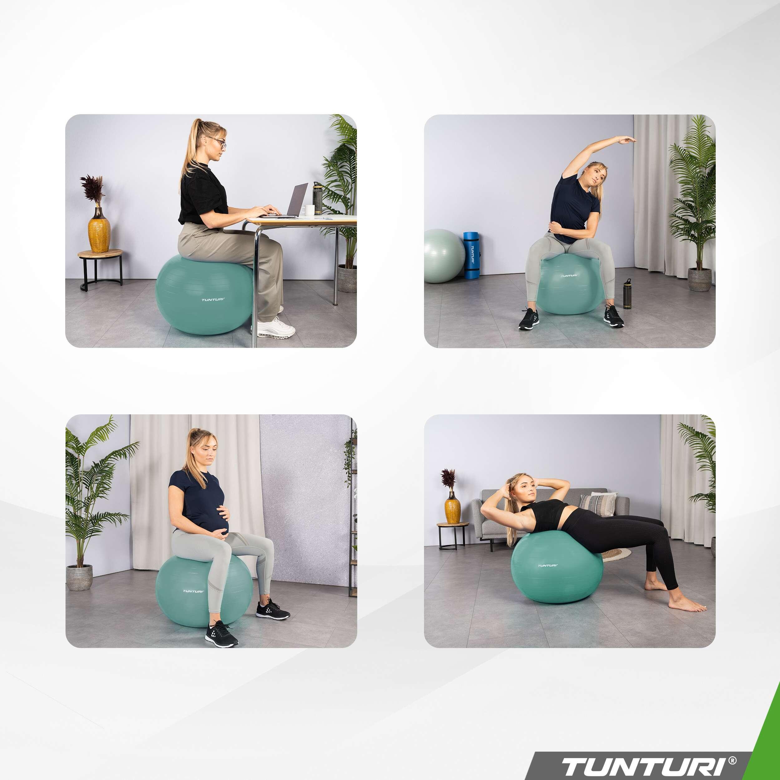Ballon de fitness - Ballon de yoga - Pompe incluse - Capacité de charge 220 kg 5/7