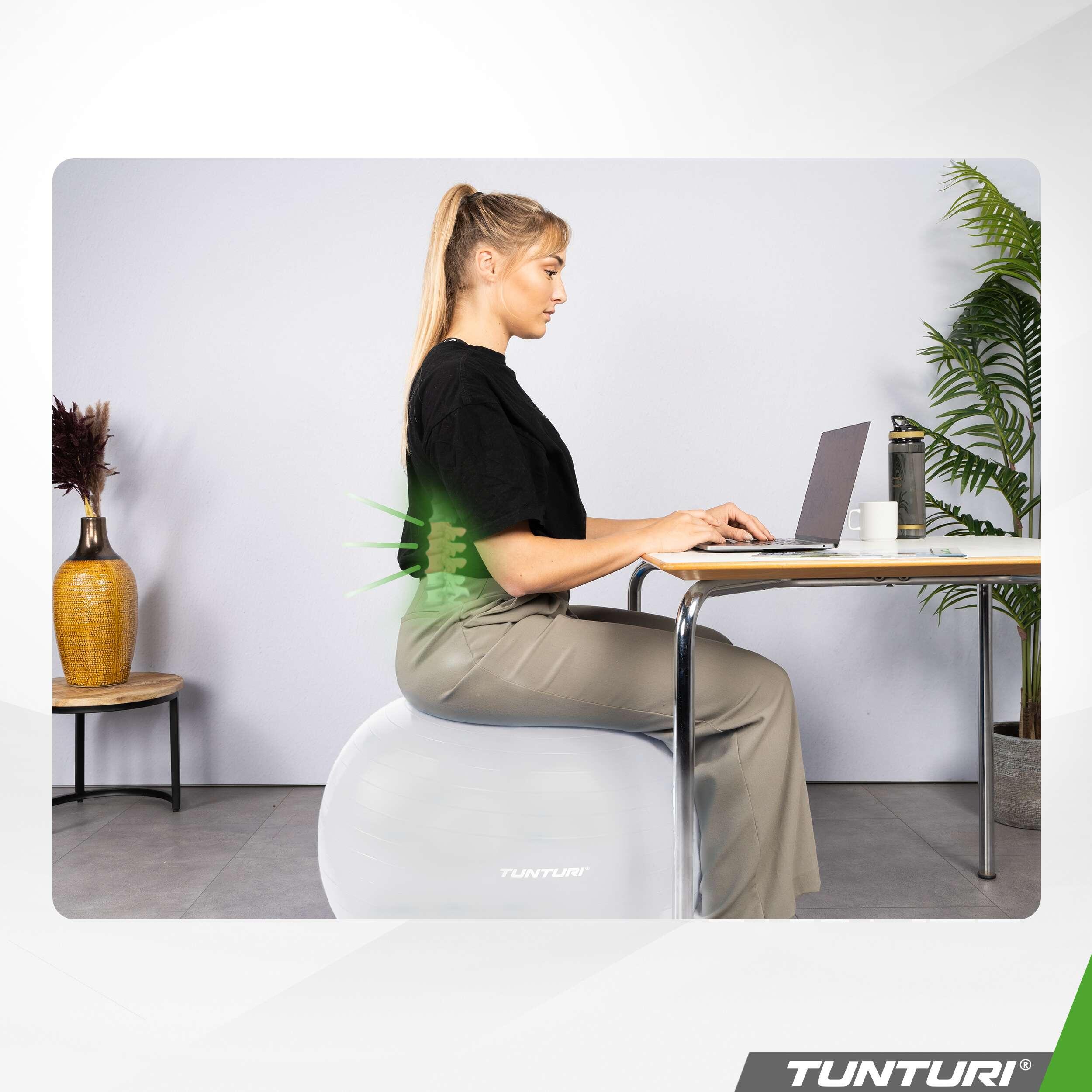 Fitnessbal - Yoga bal - Gymbal - Pilates bal - Incl. pomp - 220 kg belastbaar 6/7
