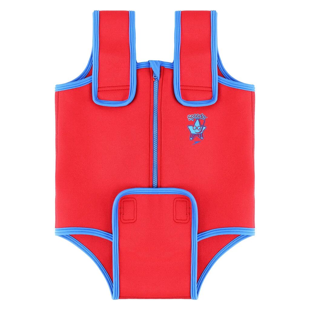 Speedo Sea Squad Kids Red/Blue Neoprene Swimsuit
