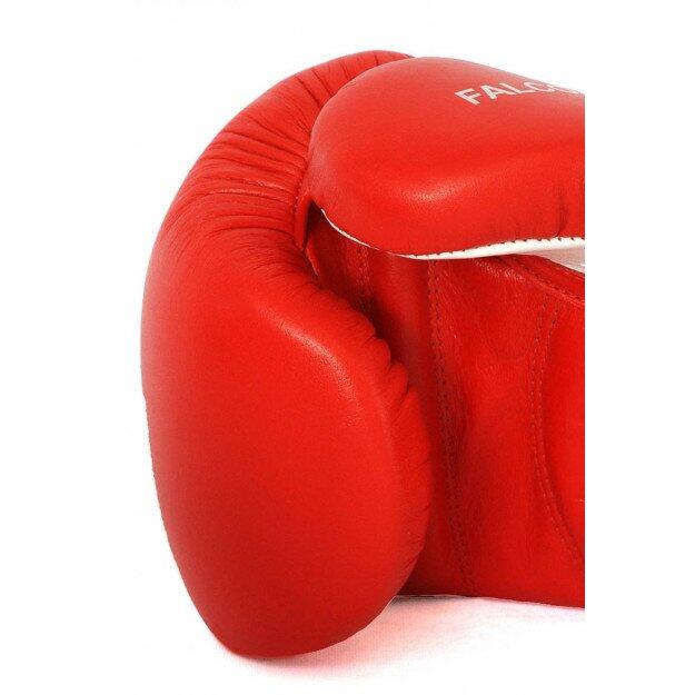 Guanti da boxe Falcon in pelle rossi 3/4