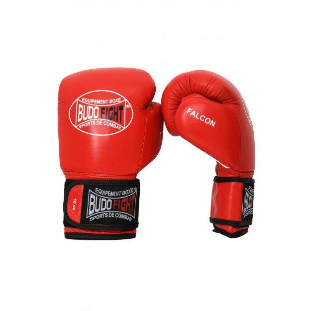 Guanti da boxe Falcon in pelle rossi 2/4